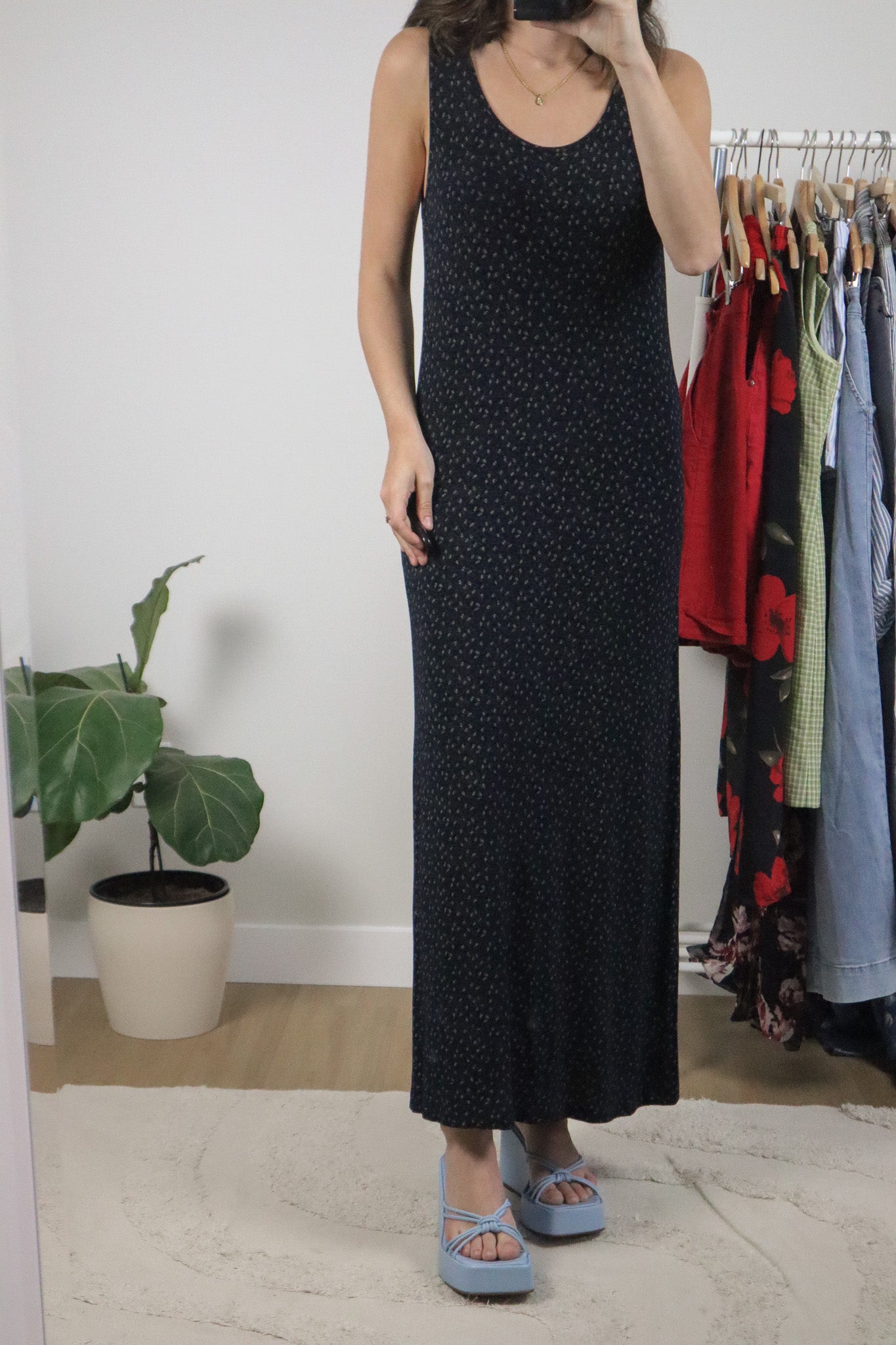 Made in Canada x Vintage x Club Monaco Floral Maxi Dress (S/M)