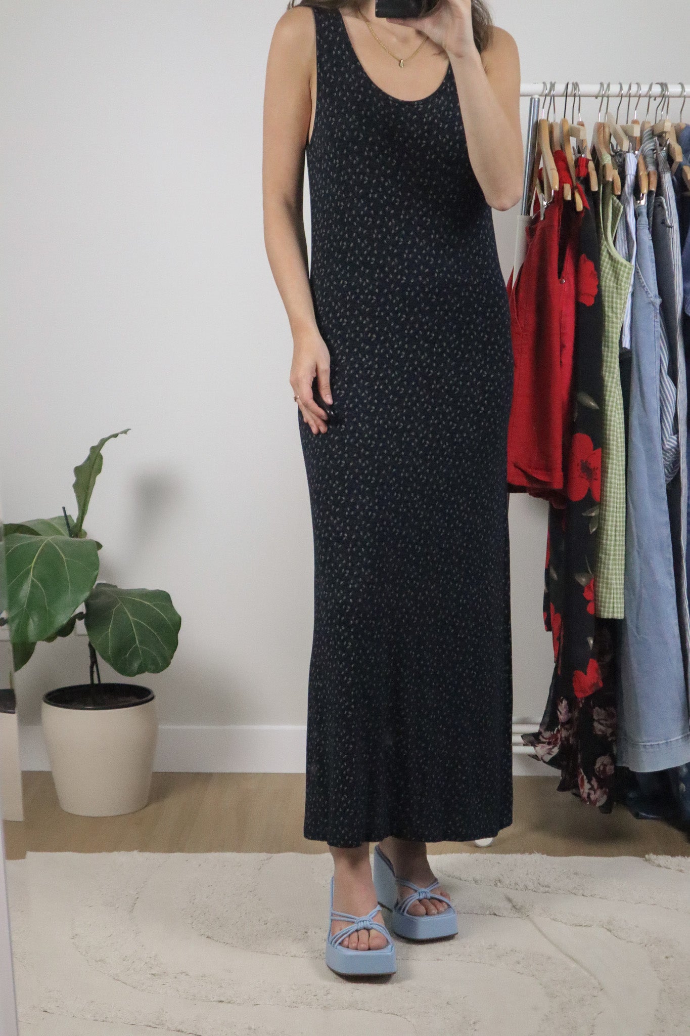 Made in Canada x Vintage x Club Monaco Floral Maxi Dress (S/M)