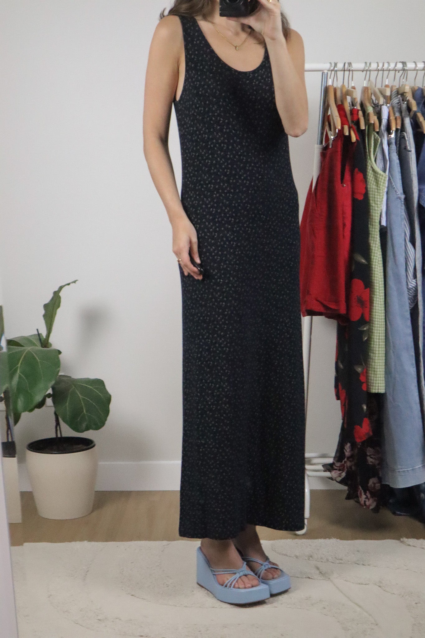 Made in Canada x Vintage x Club Monaco Floral Maxi Dress (S/M)