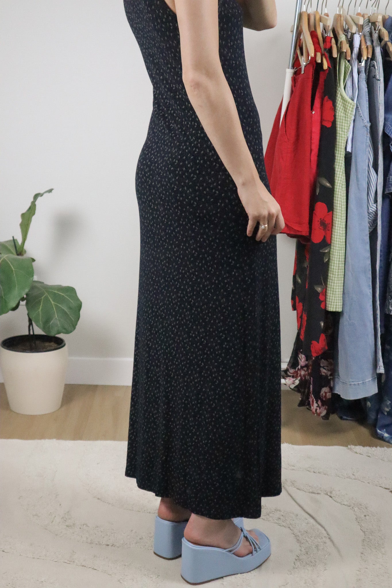 Made in Canada x Vintage x Club Monaco Floral Maxi Dress (S/M)