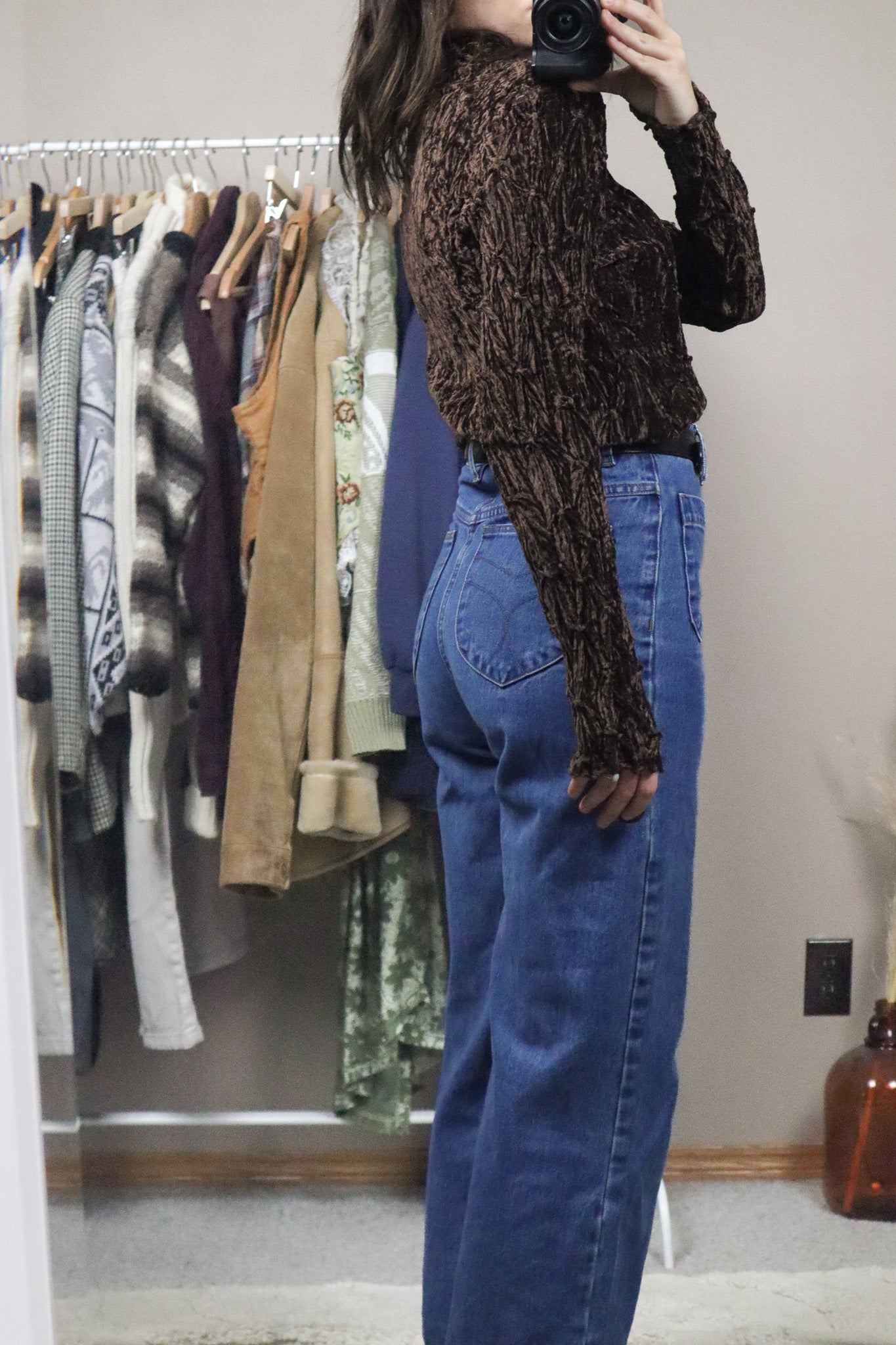 Velvet x Mock Neck Long-Sleeve (S)