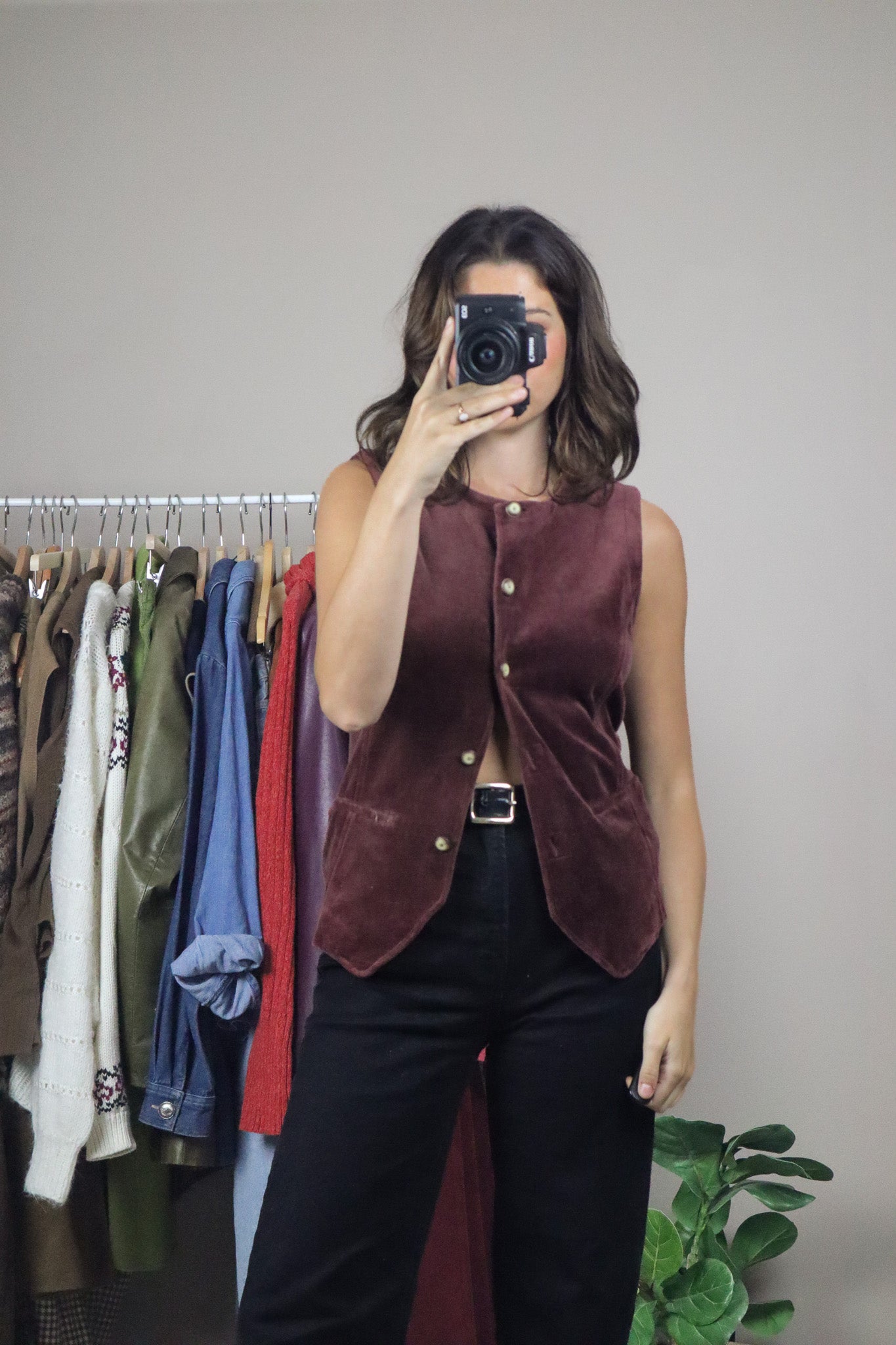 Vintage x Velour Vest (M)