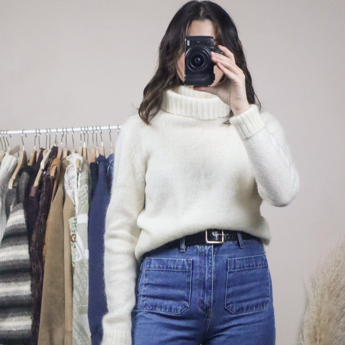 Vintage x Wool & Mohair Blend Turtleneck (S)