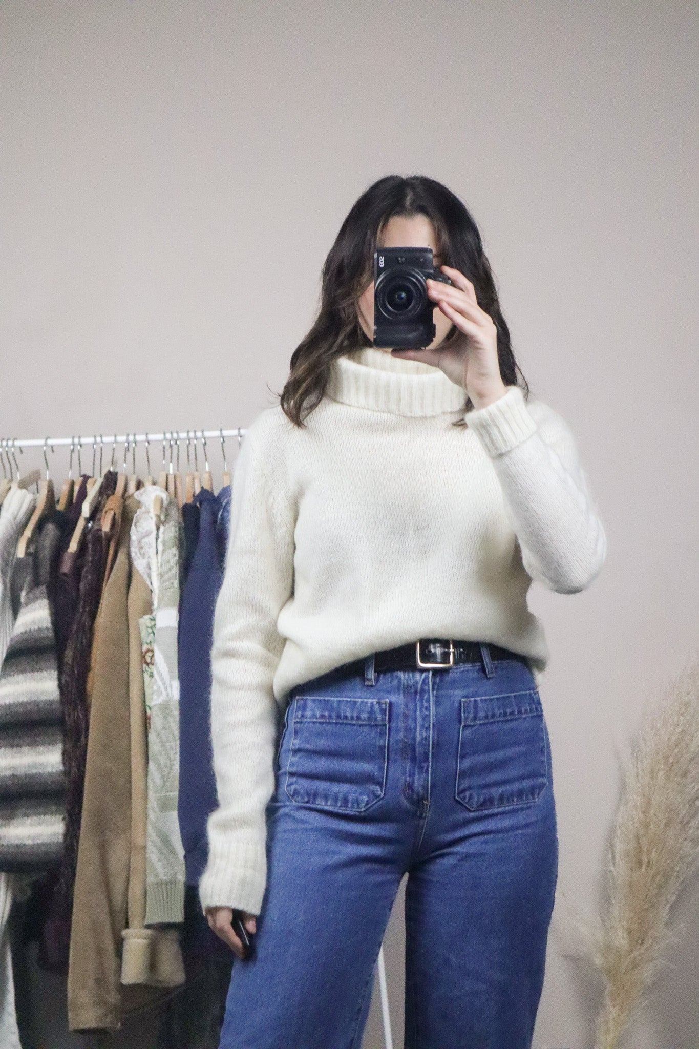 Vintage x Wool & Mohair Blend Turtleneck (S)