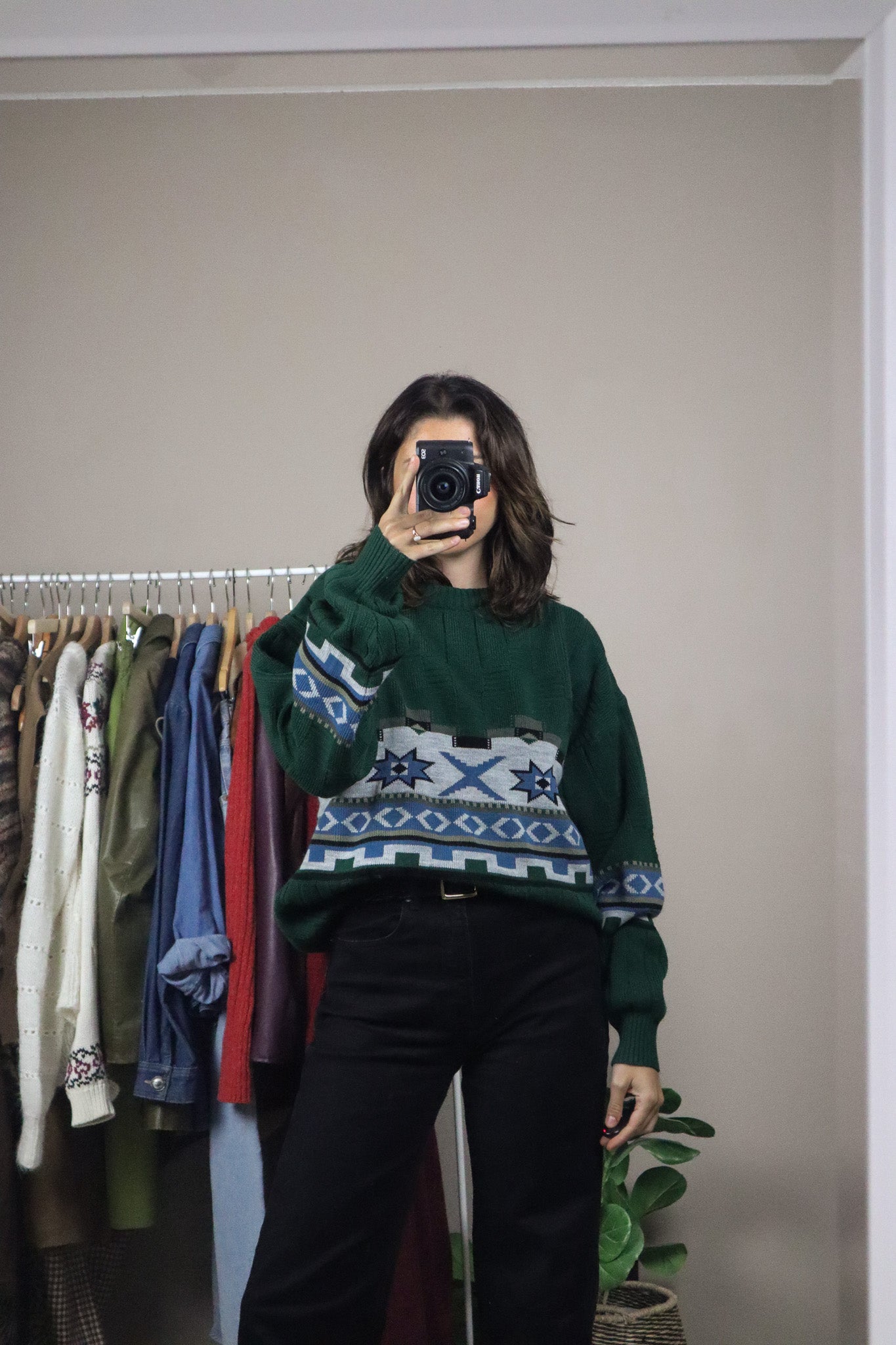 Made in Bulgaria x Vintage x Patterned Knit (M)