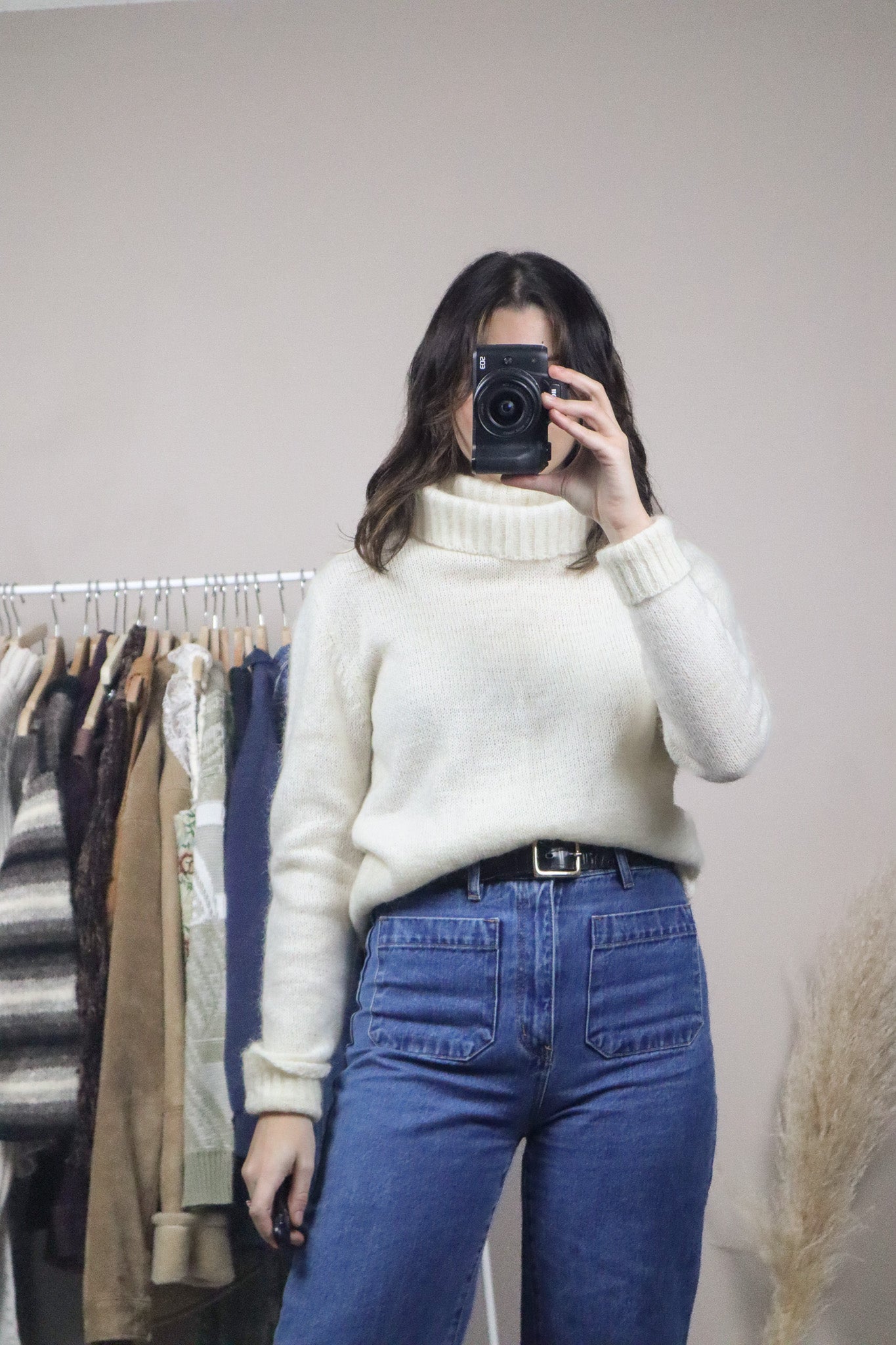 Vintage x Wool & Mohair Blend Turtleneck (S)