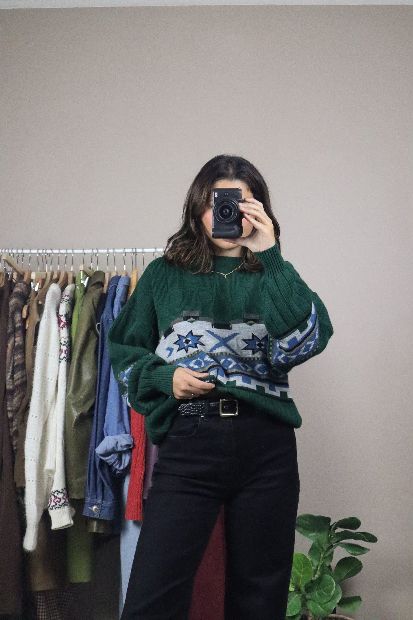 Made in Bulgaria x Vintage x Patterned Knit (M)