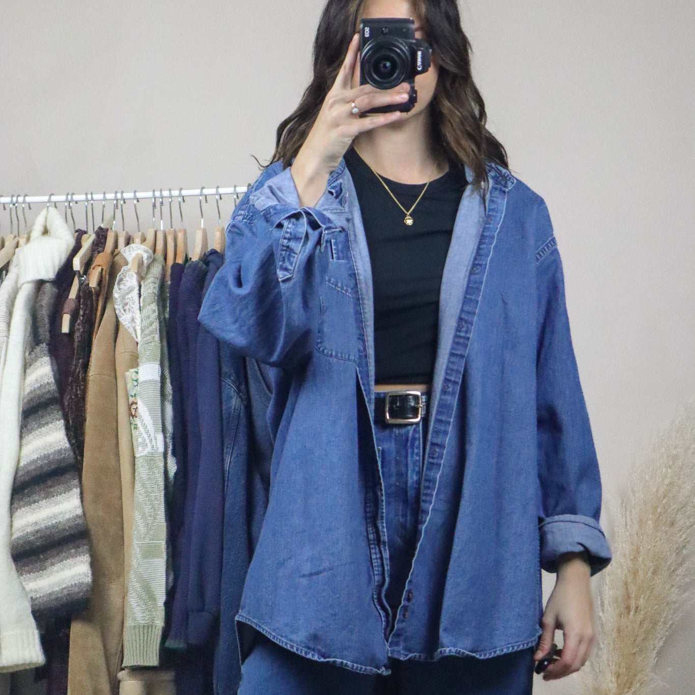 Vintage x Denim Button Down (XL)