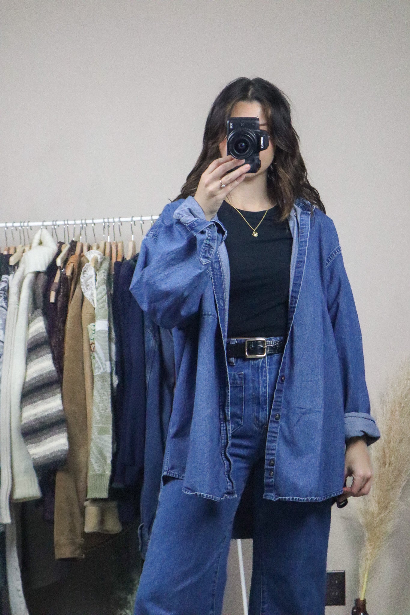 Vintage x Denim Button Down (XL)