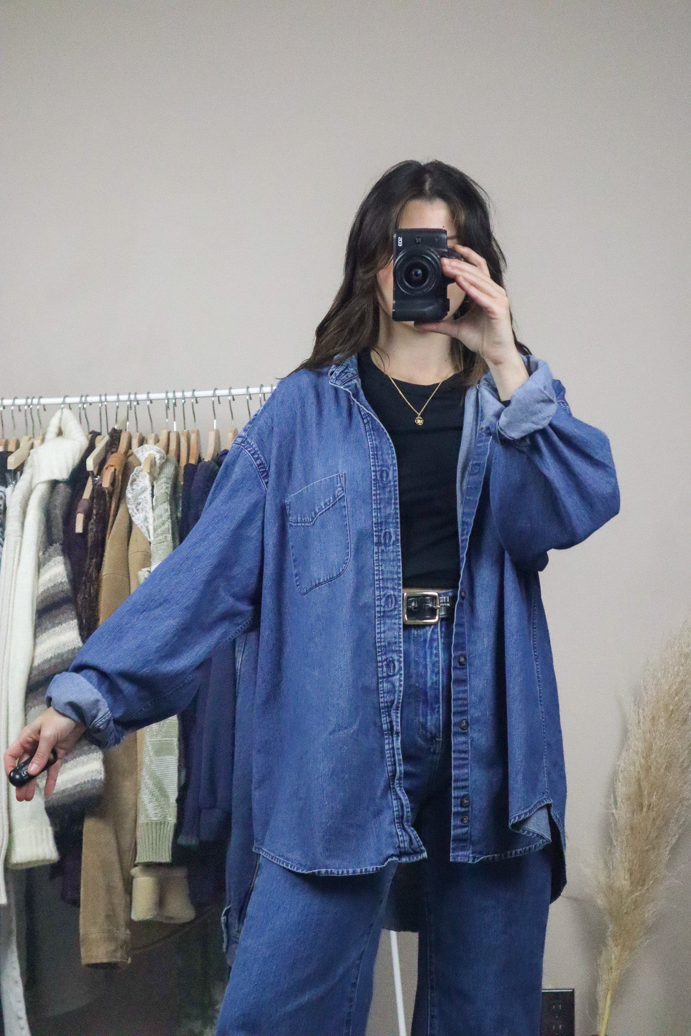 Vintage x Denim Button Down (XL)