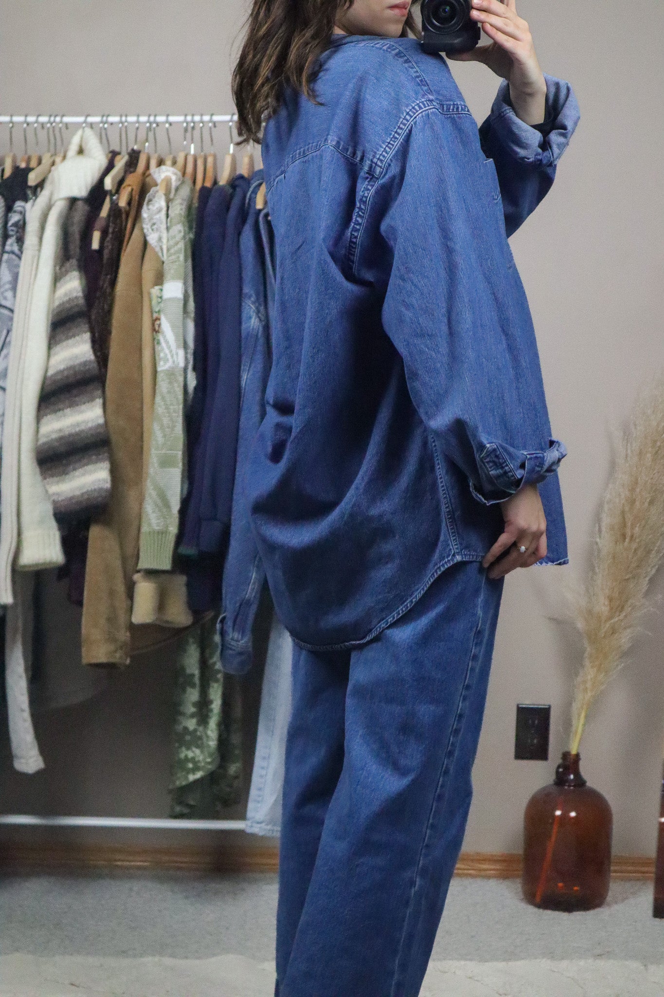 Vintage x Denim Button Down (XL)