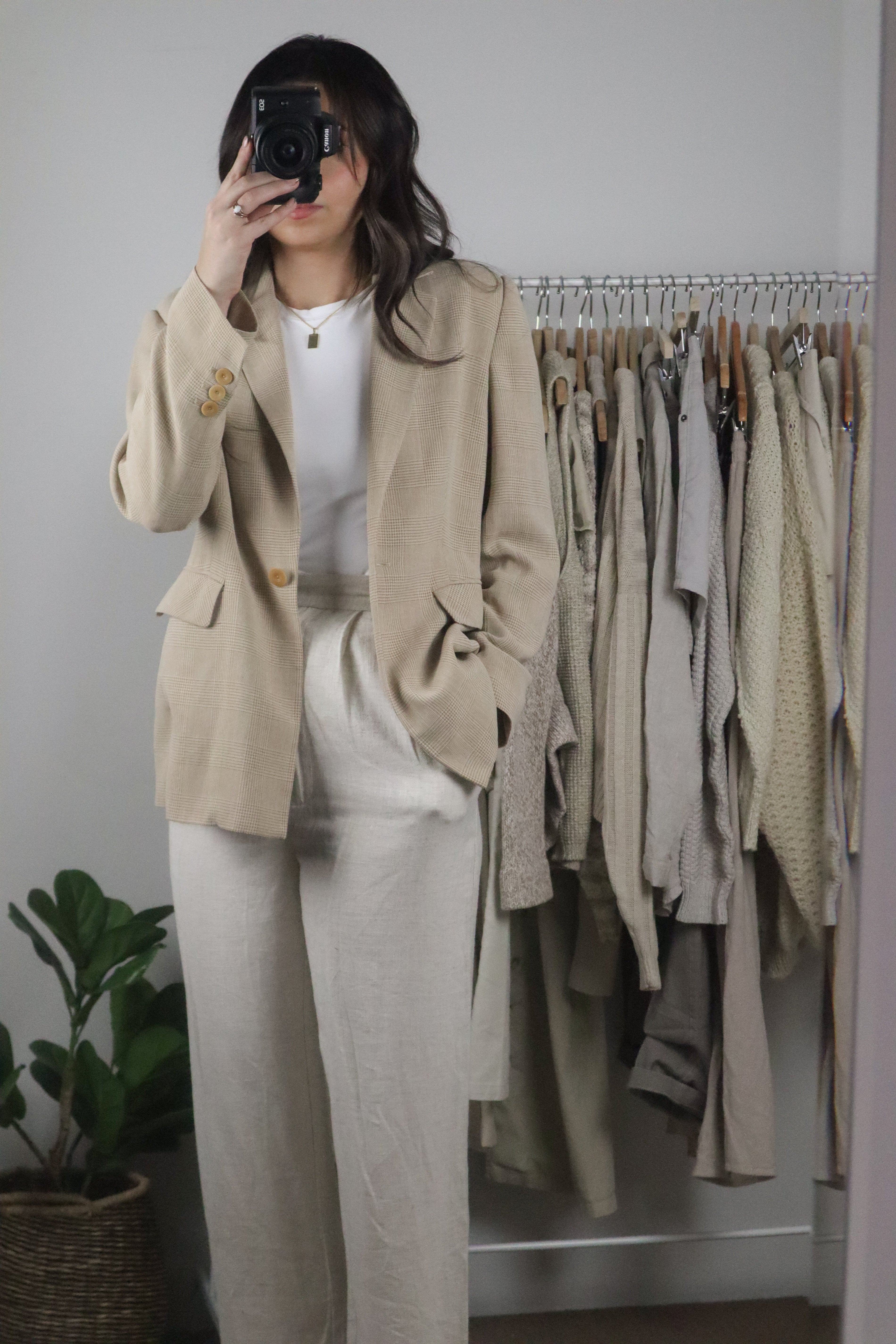 Vintage x Plaid Blazer (XS/S)