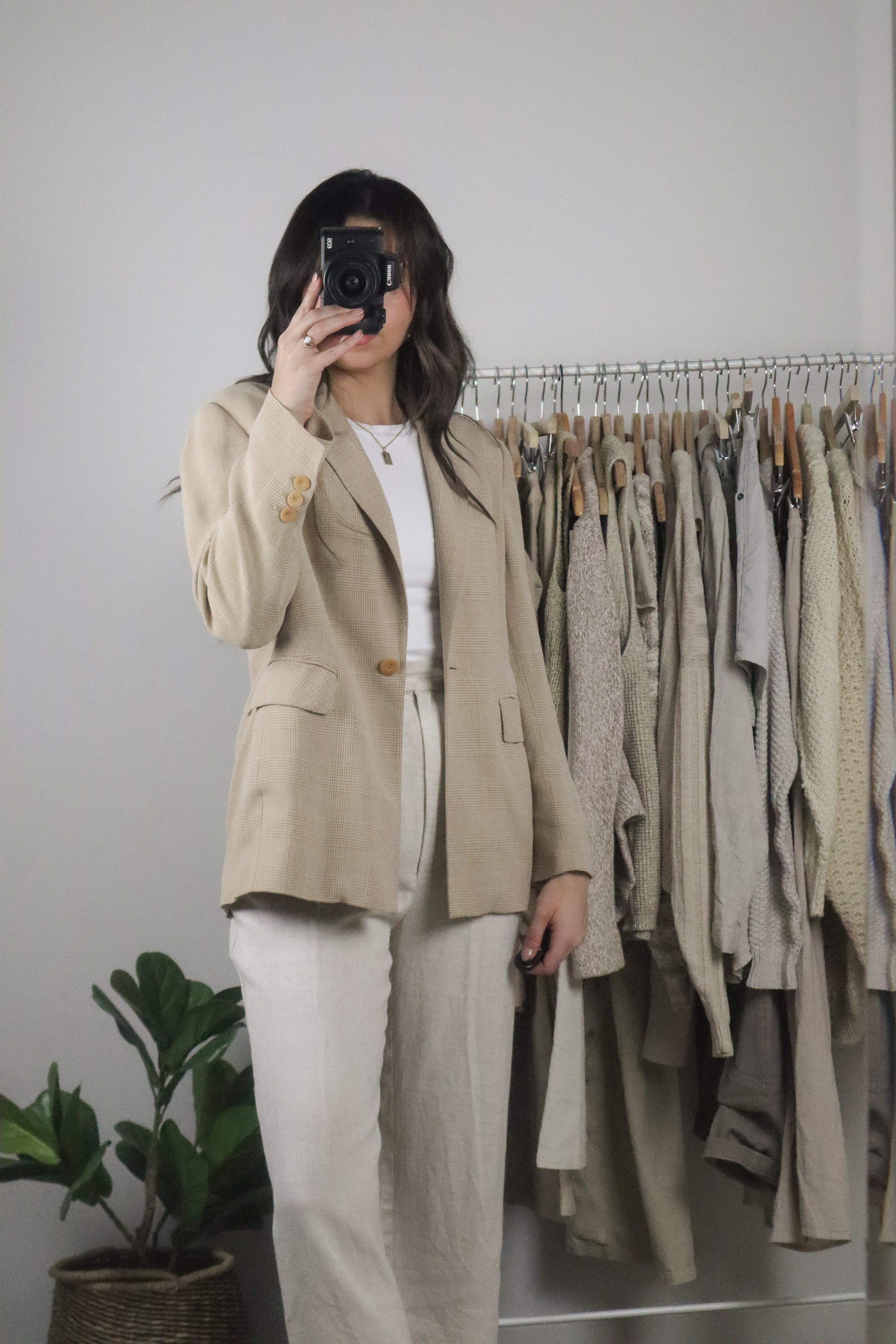 Vintage x Plaid Blazer (XS/S)