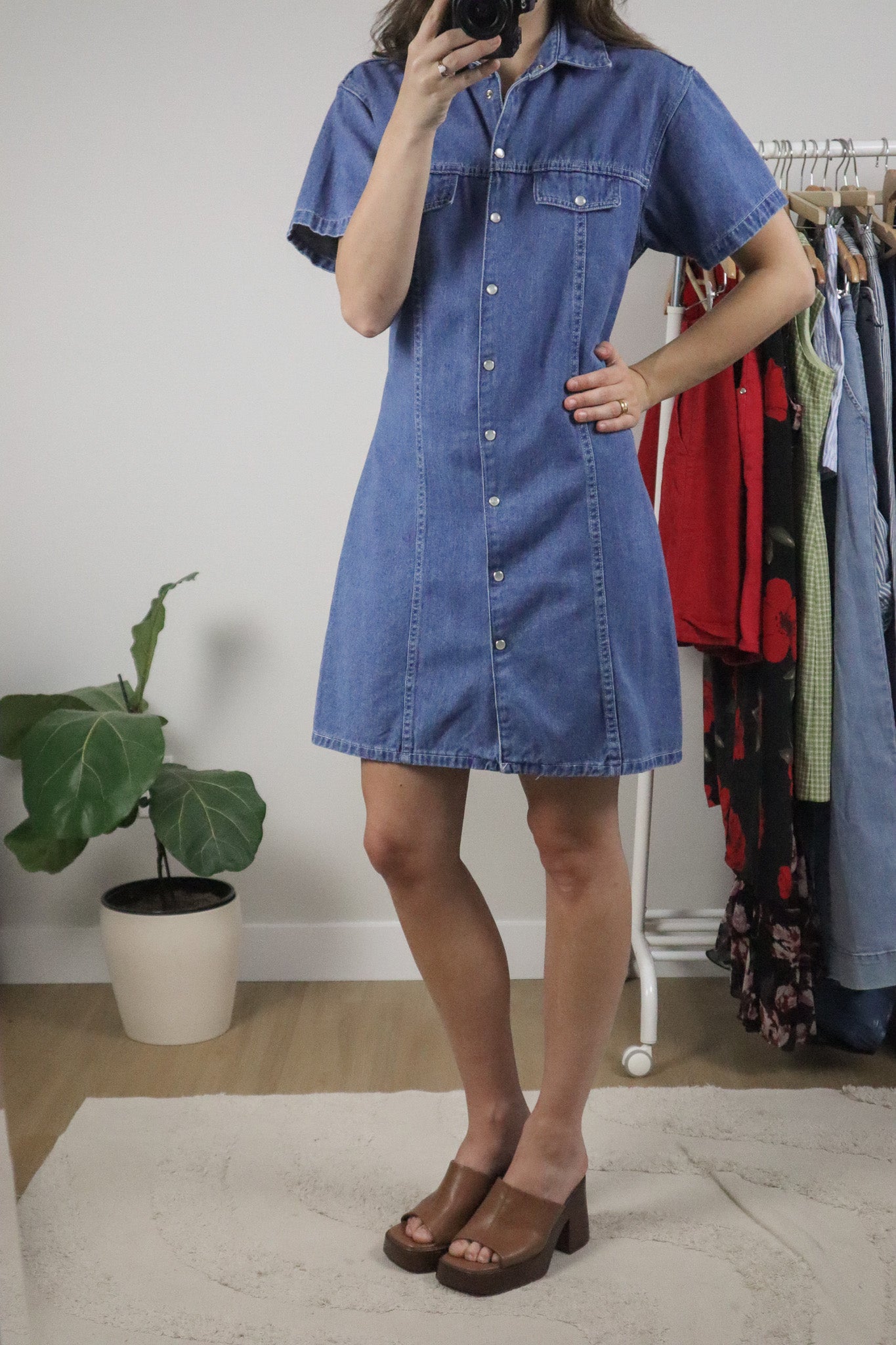 Vintage x Denim Dress (L)