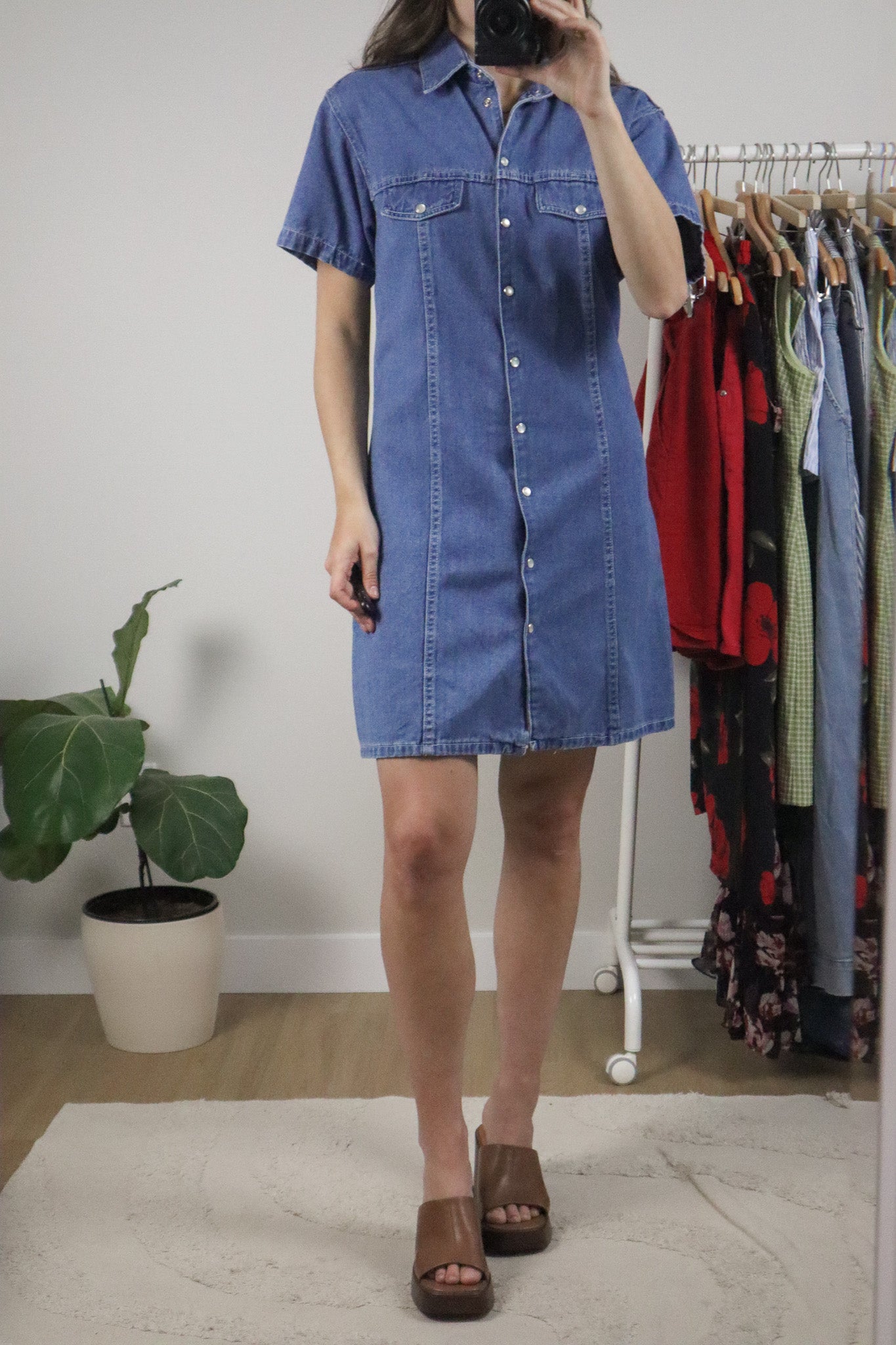 Vintage x Denim Dress (L)