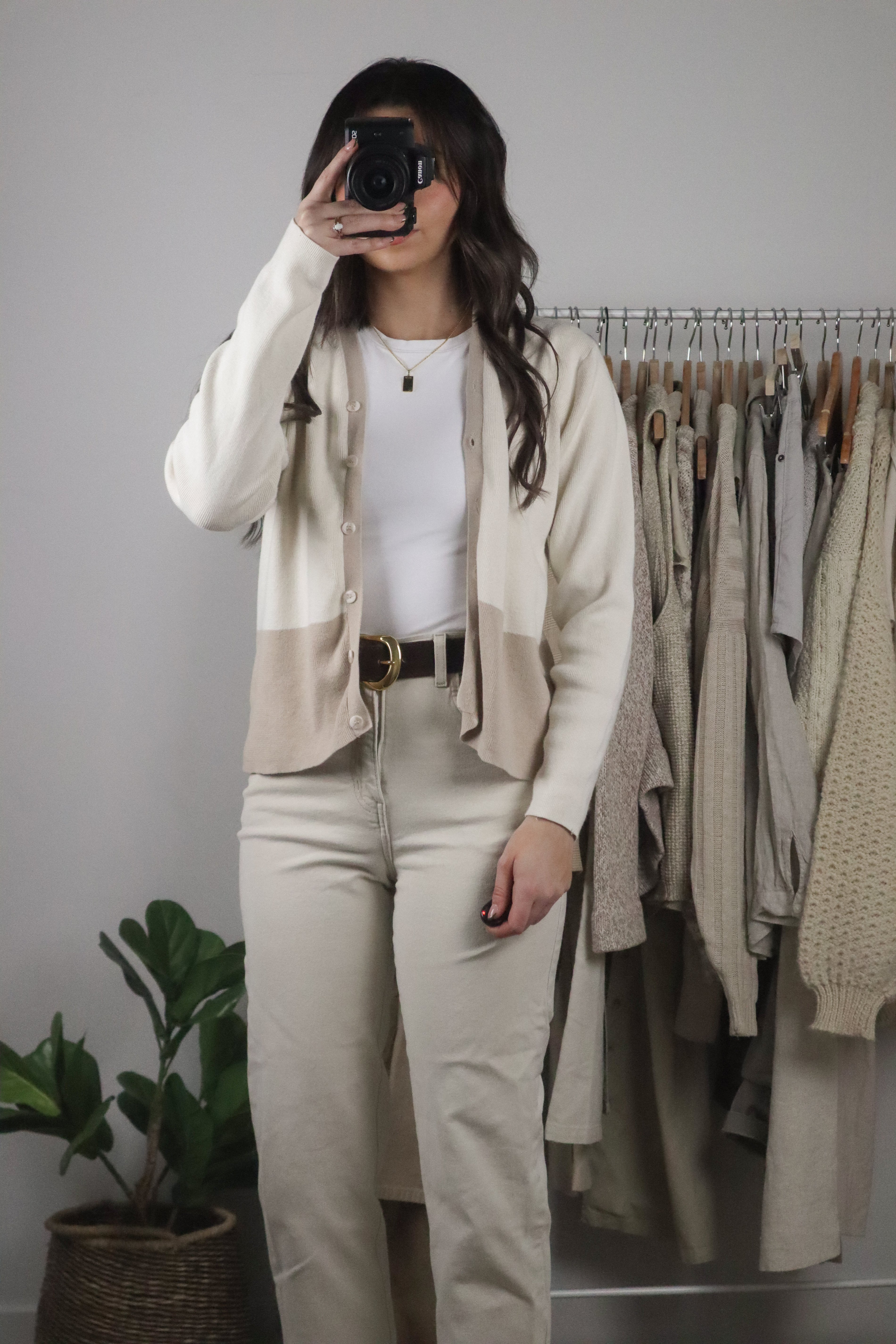 Vintage x Two-Toned Cardigan (S/M)