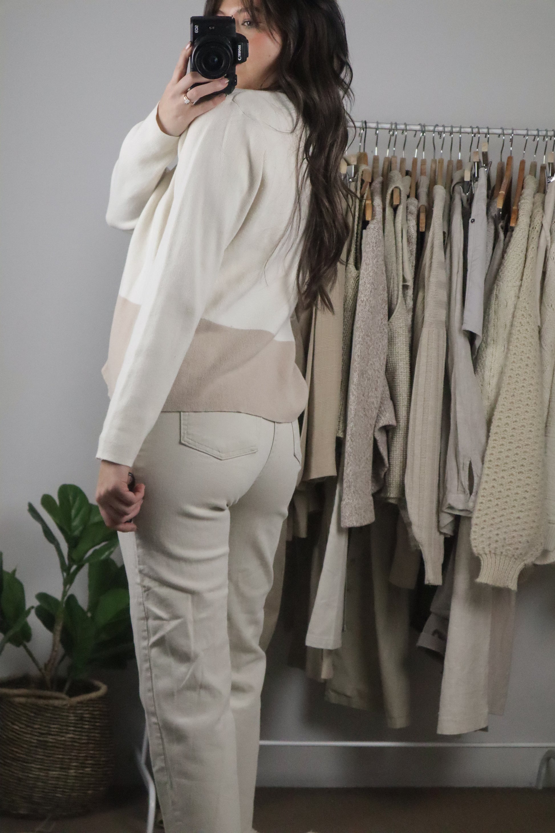 Vintage x Two-Toned Cardigan (S/M)