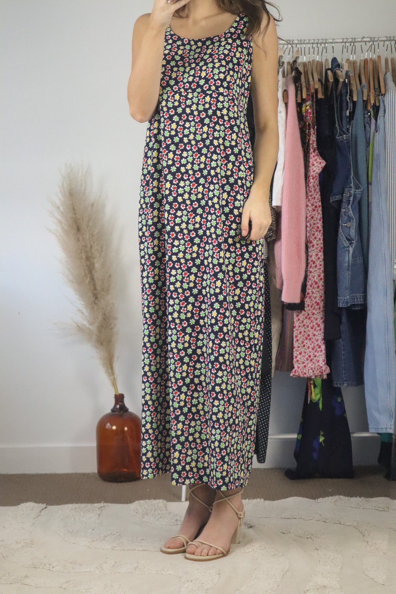 Vintage x Vintage Flower Dress (M)