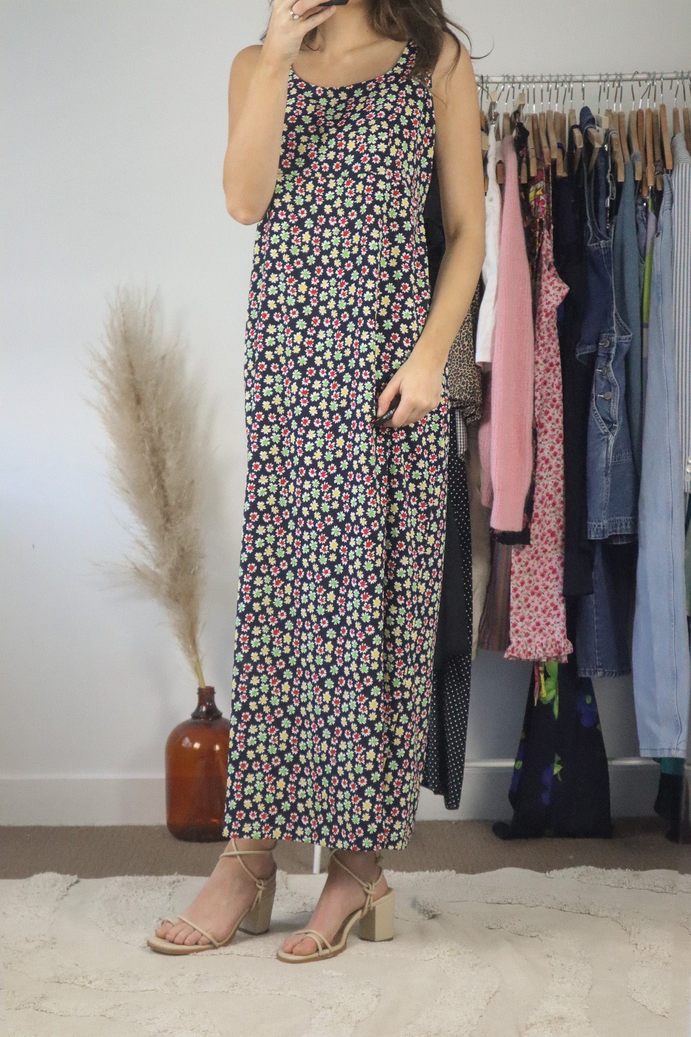 Vintage x Vintage Flower Dress (M)