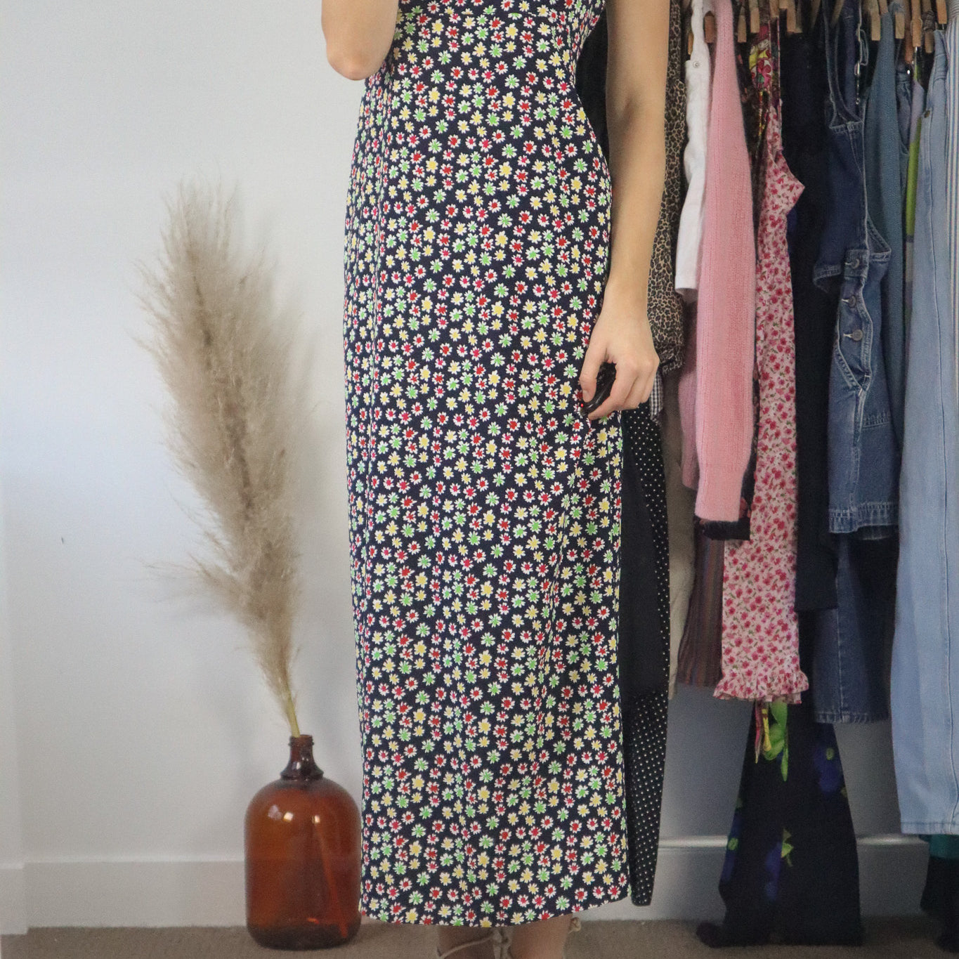 Vintage x Vintage Flower Dress (M)