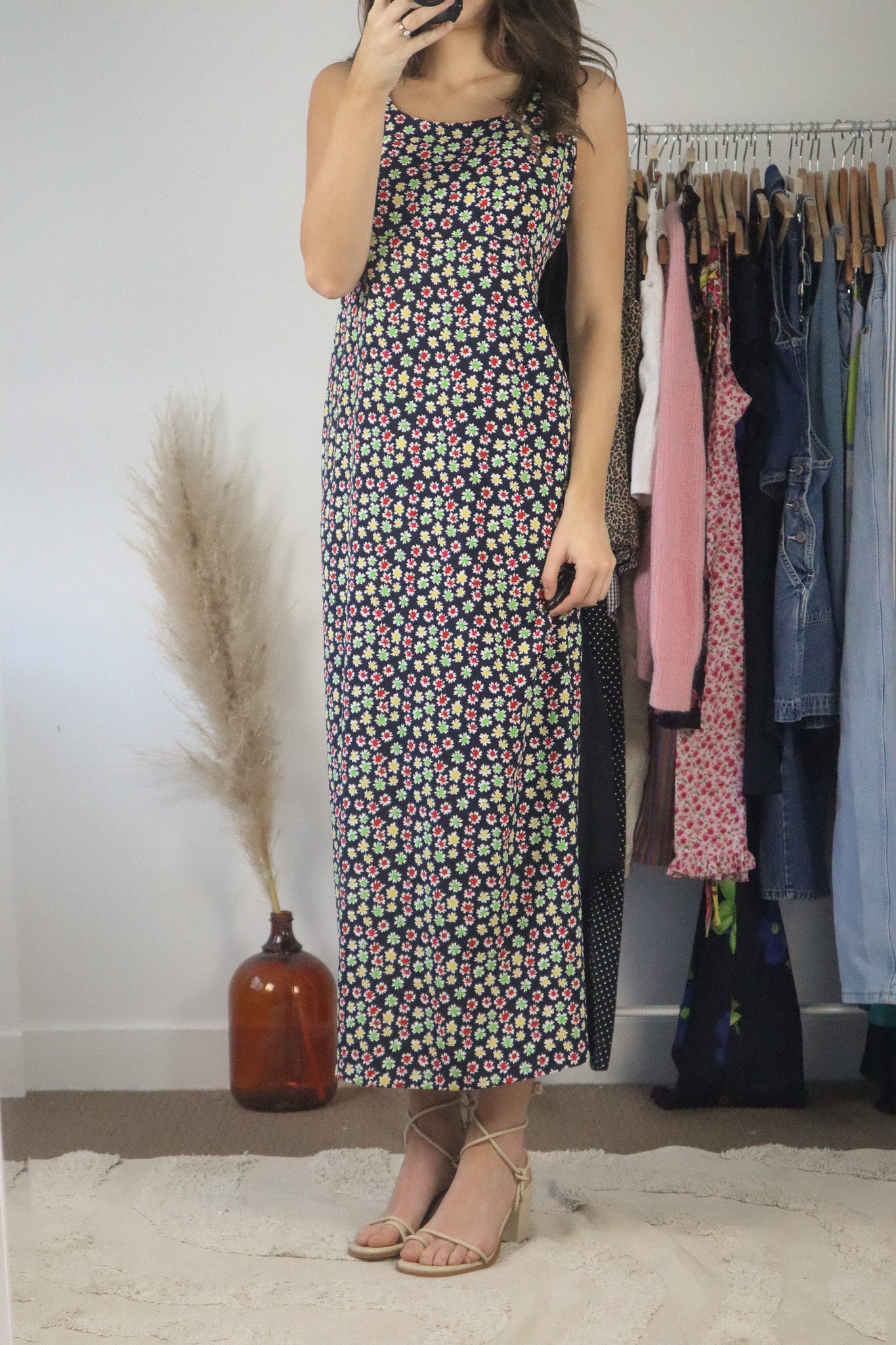 Vintage x Vintage Flower Dress (M)