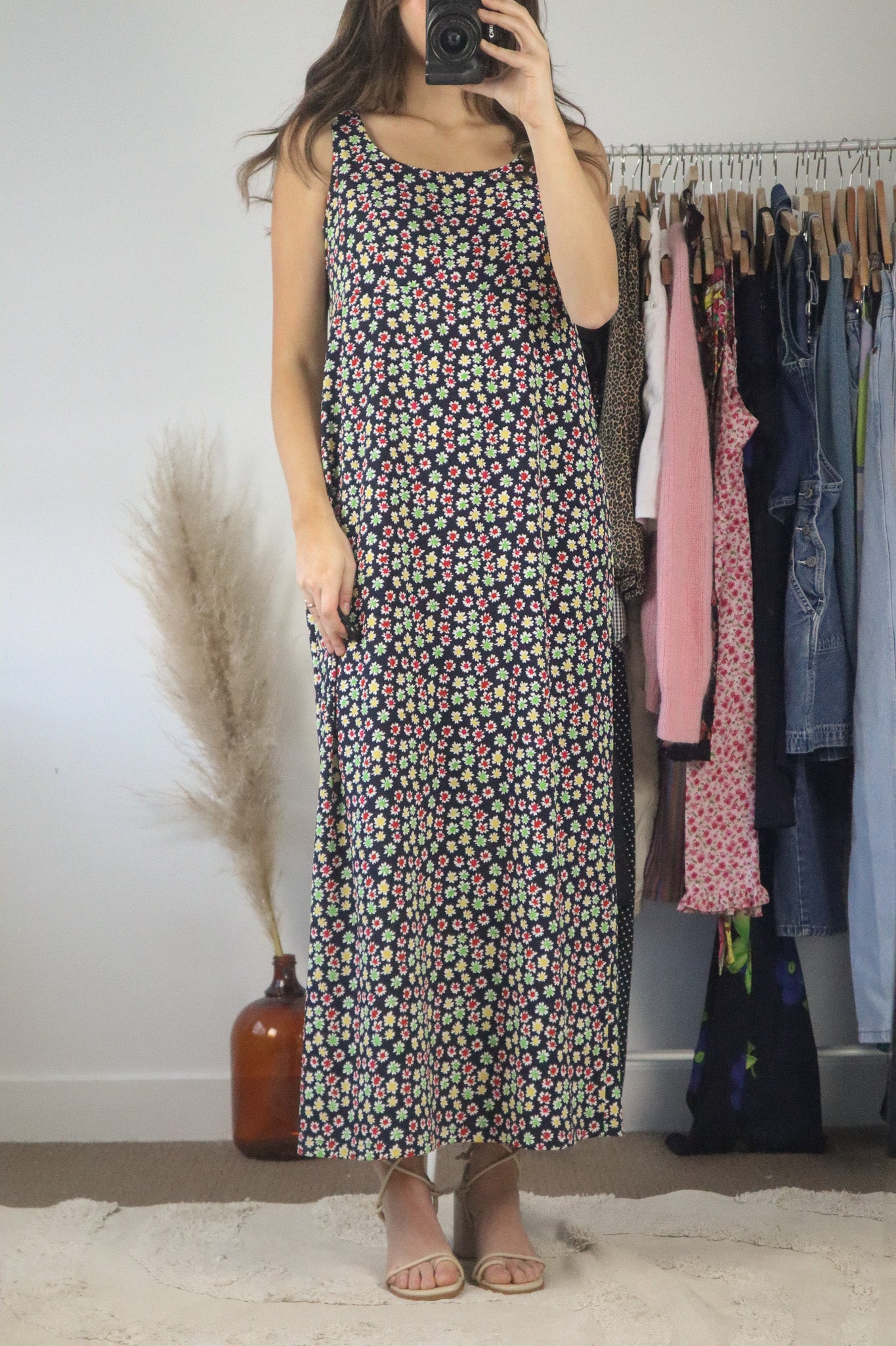 Vintage x Vintage Flower Dress (M)