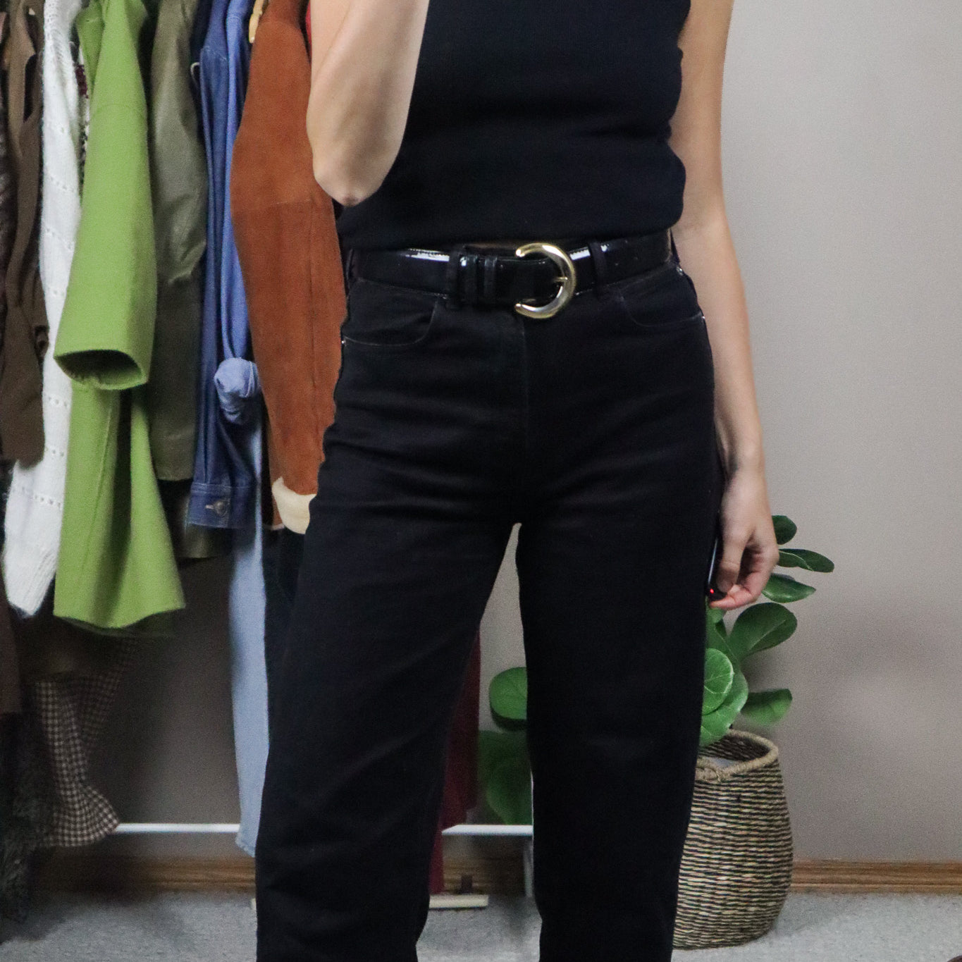 Made in Spain x Vintage x Leather Belt (S)