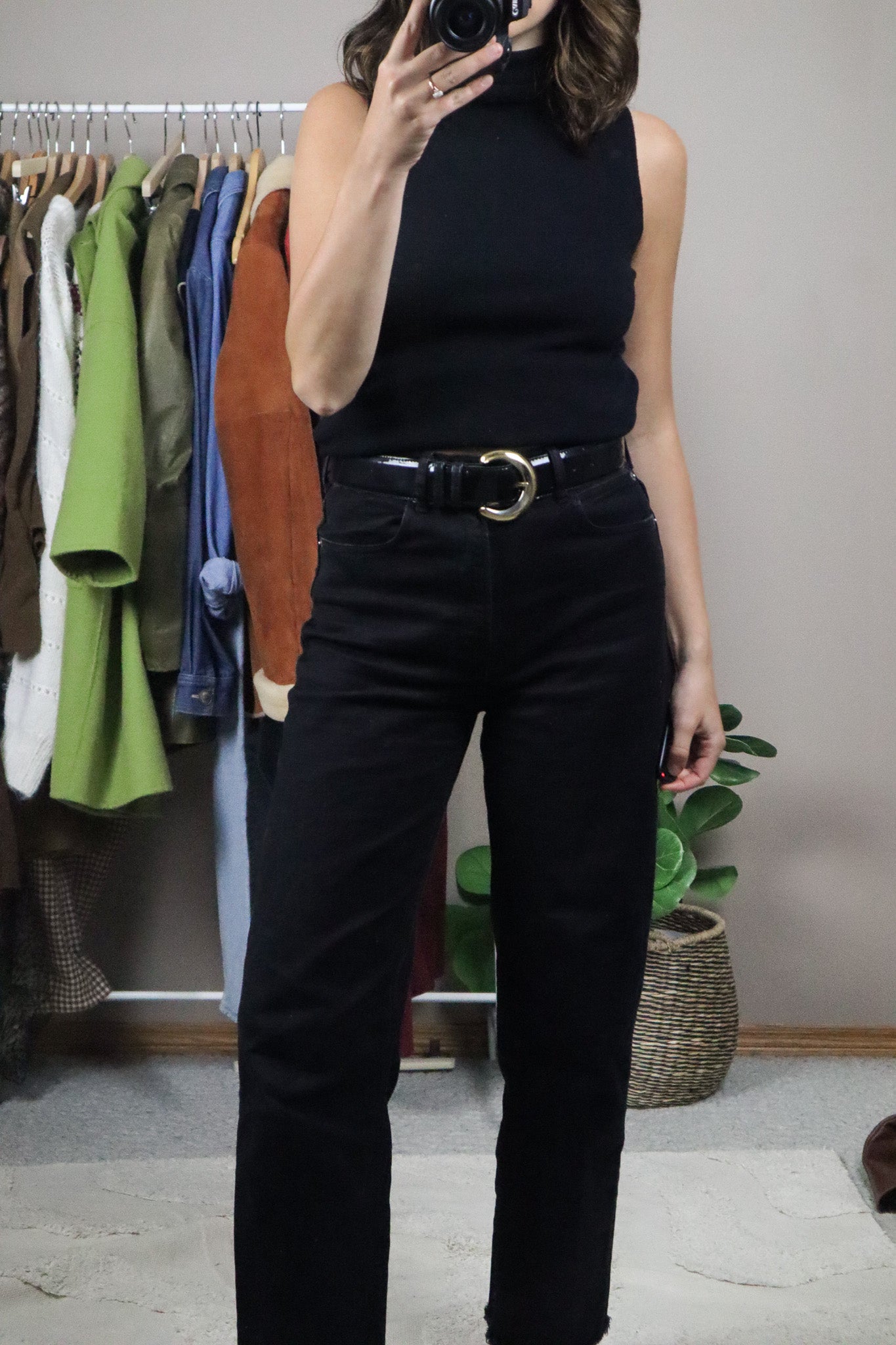 Made in Spain x Vintage x Leather Belt (S)