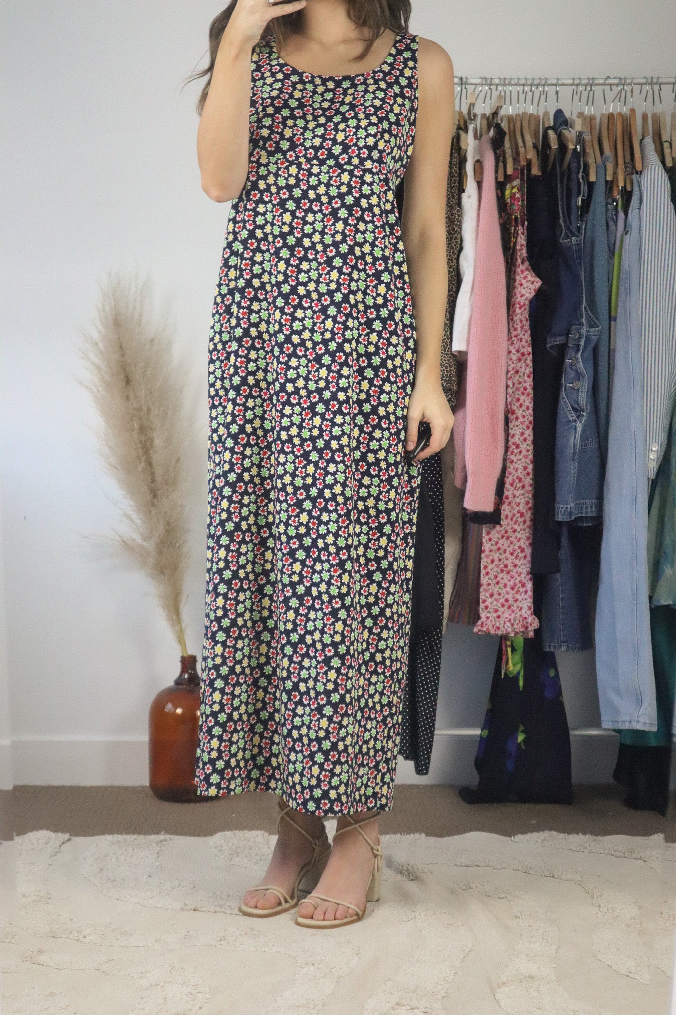 Vintage x Vintage Flower Dress (M)