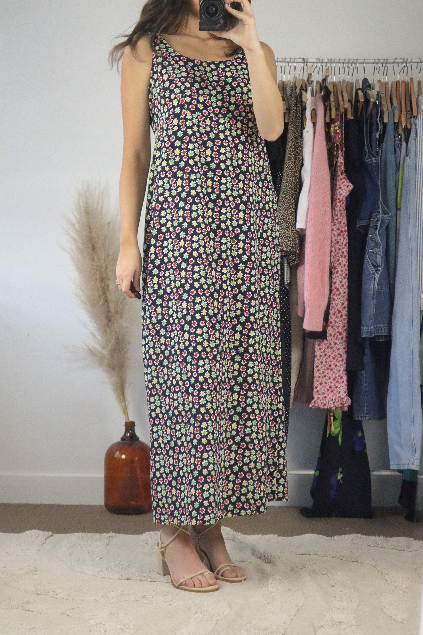Vintage x Vintage Flower Dress (M)