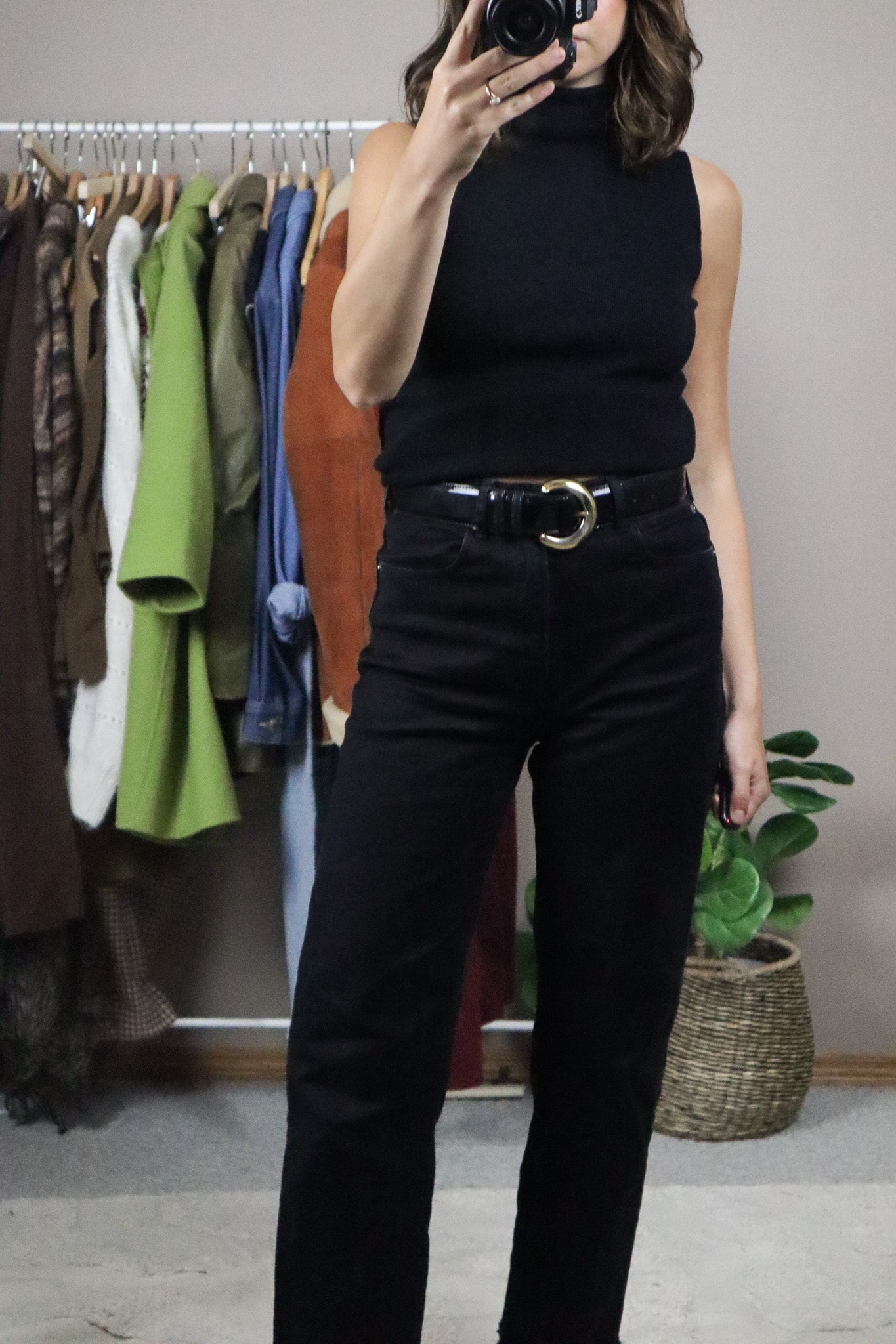 Made in Spain x Vintage x Leather Belt (S)
