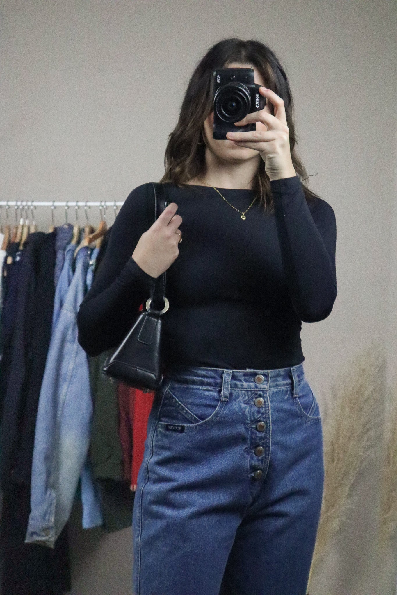 Vintage x 'Gucci' Fuax Leather Purse