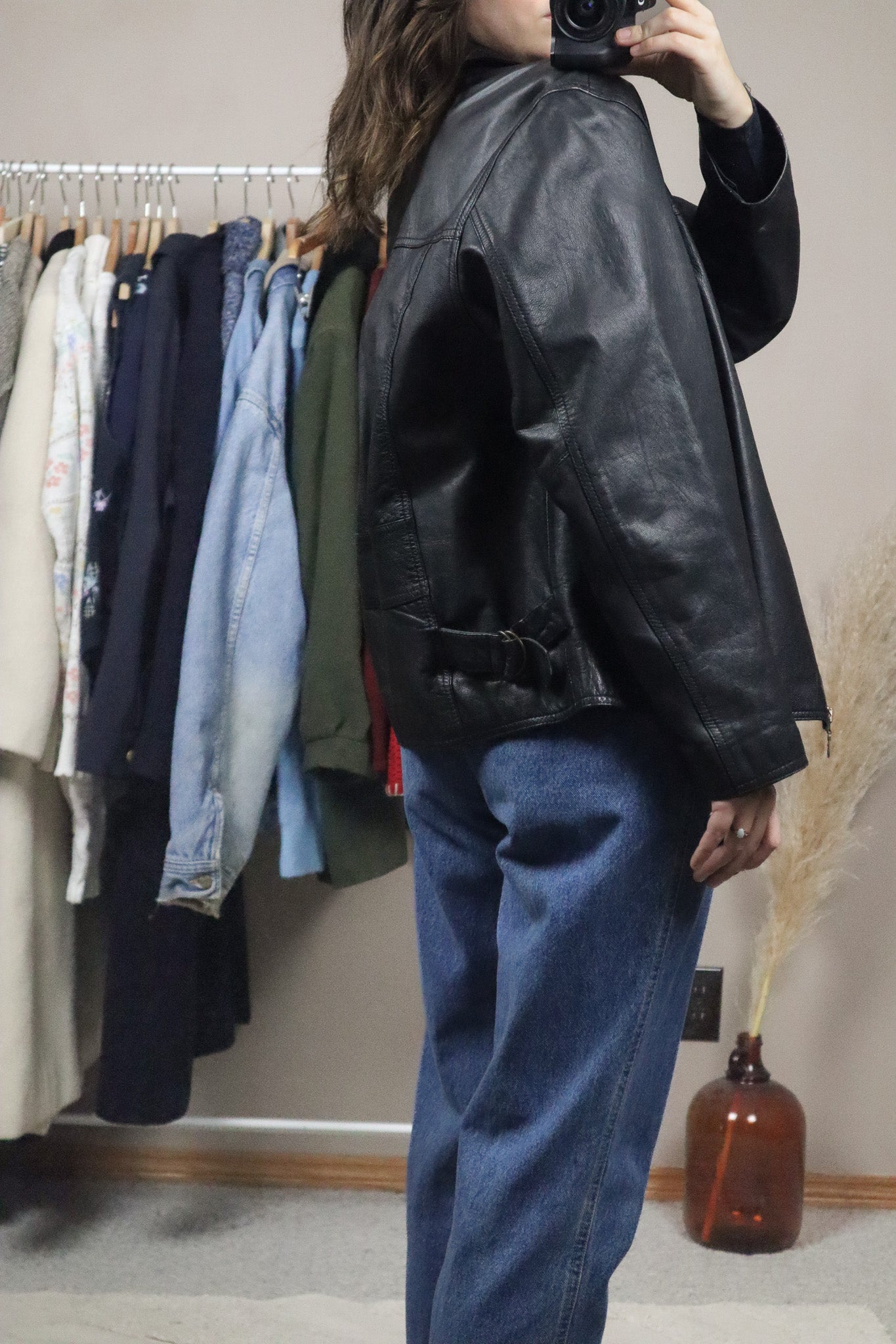 Vintage x Leather Jacket (M)