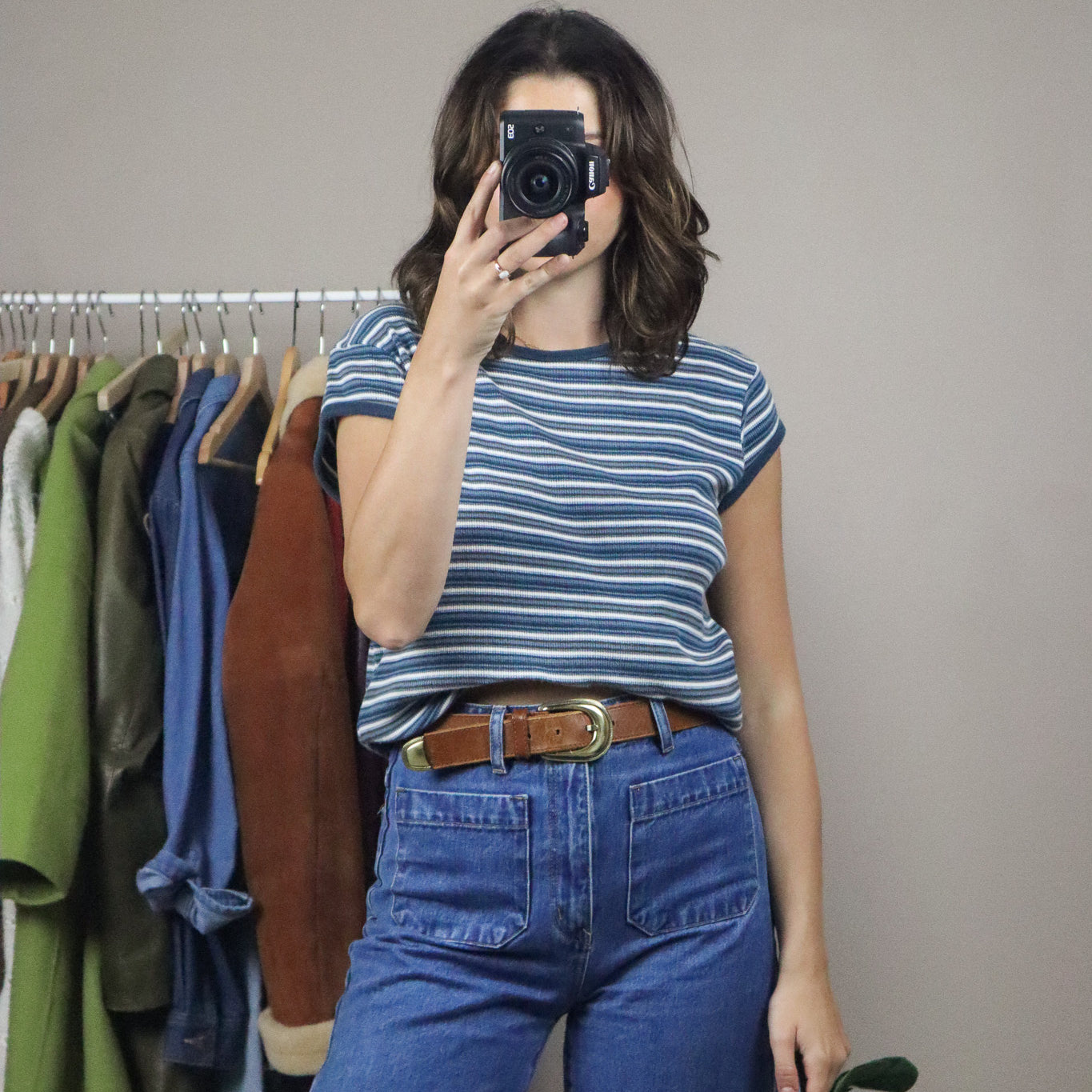 Vintage x Striped T-Shirt (M/L)