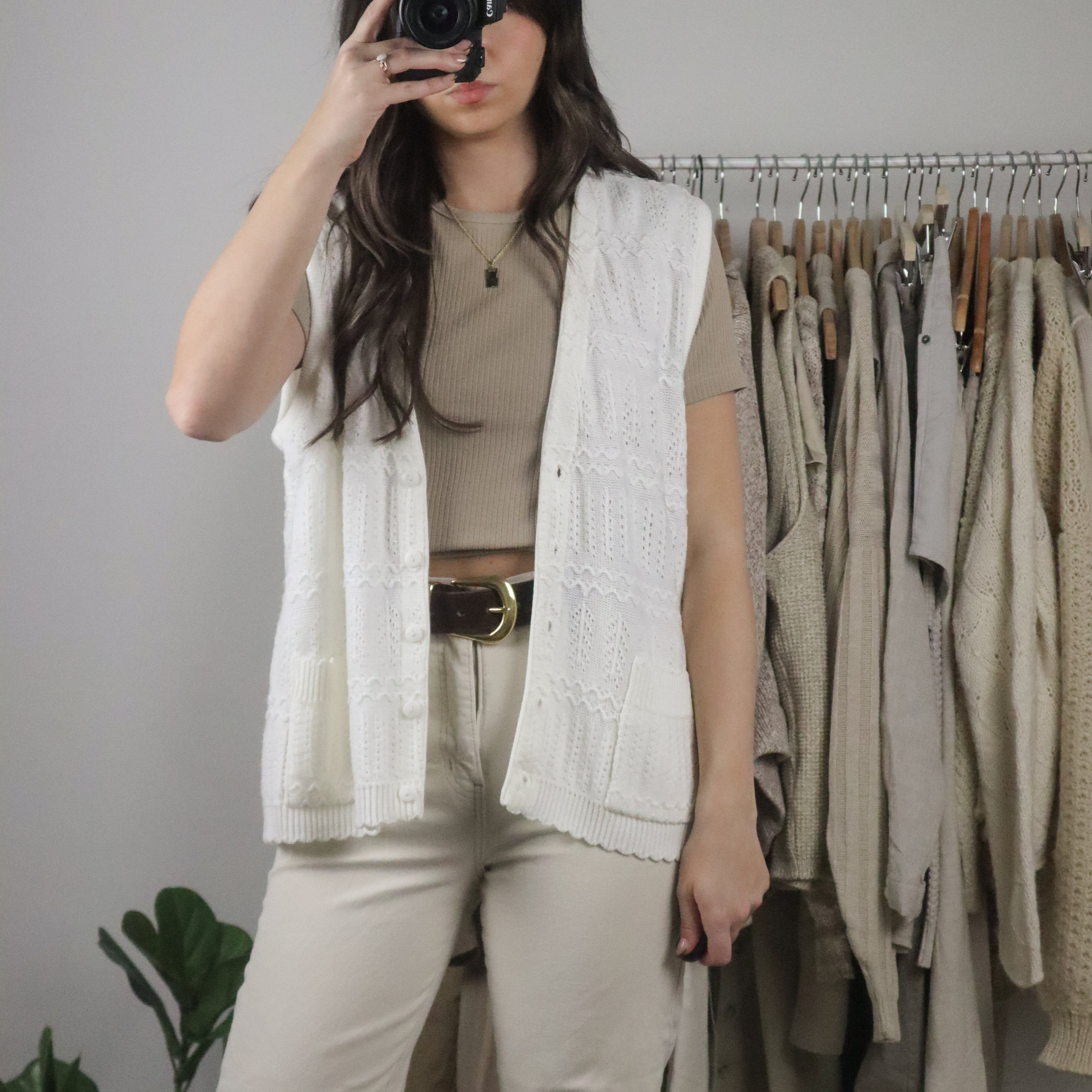 Made in Canada x Vintage x Textured Vest (M/L)