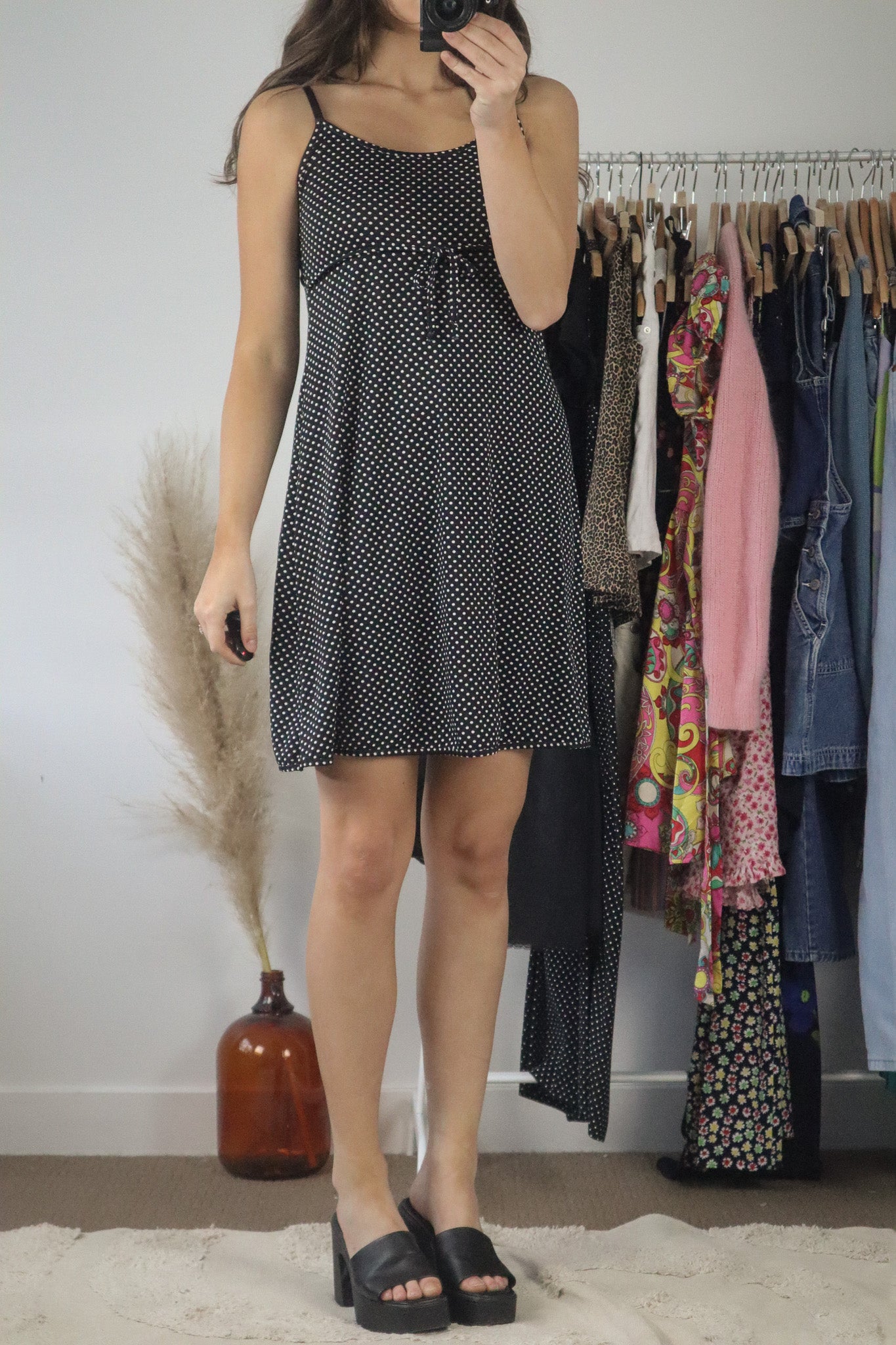 Vintage x Polka Dot Mini Dress (S)