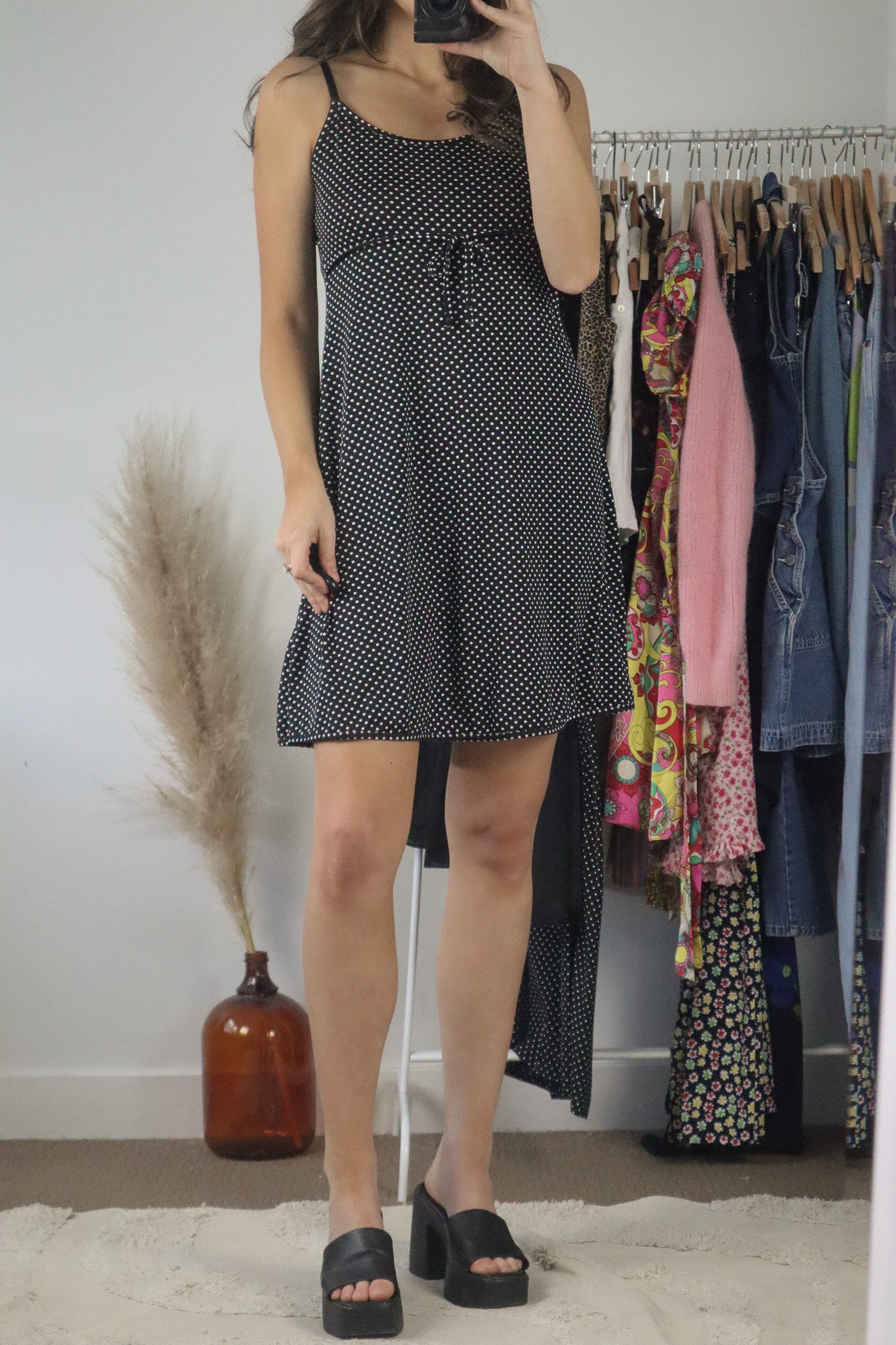 Vintage x Polka Dot Mini Dress (S)