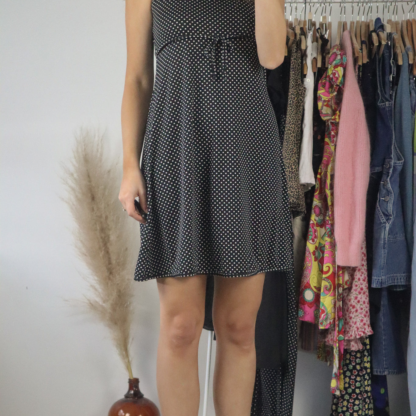 Vintage x Polka Dot Mini Dress (S)