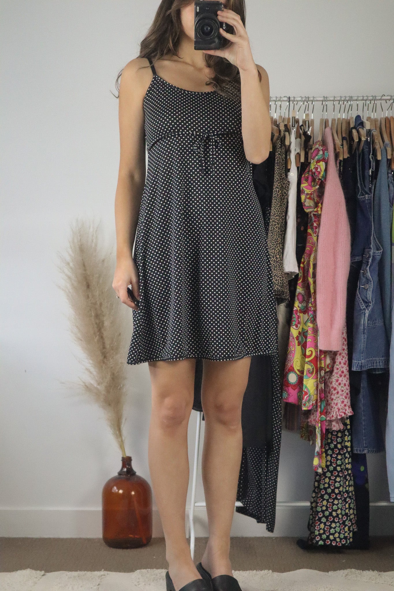 Vintage x Polka Dot Mini Dress (S)