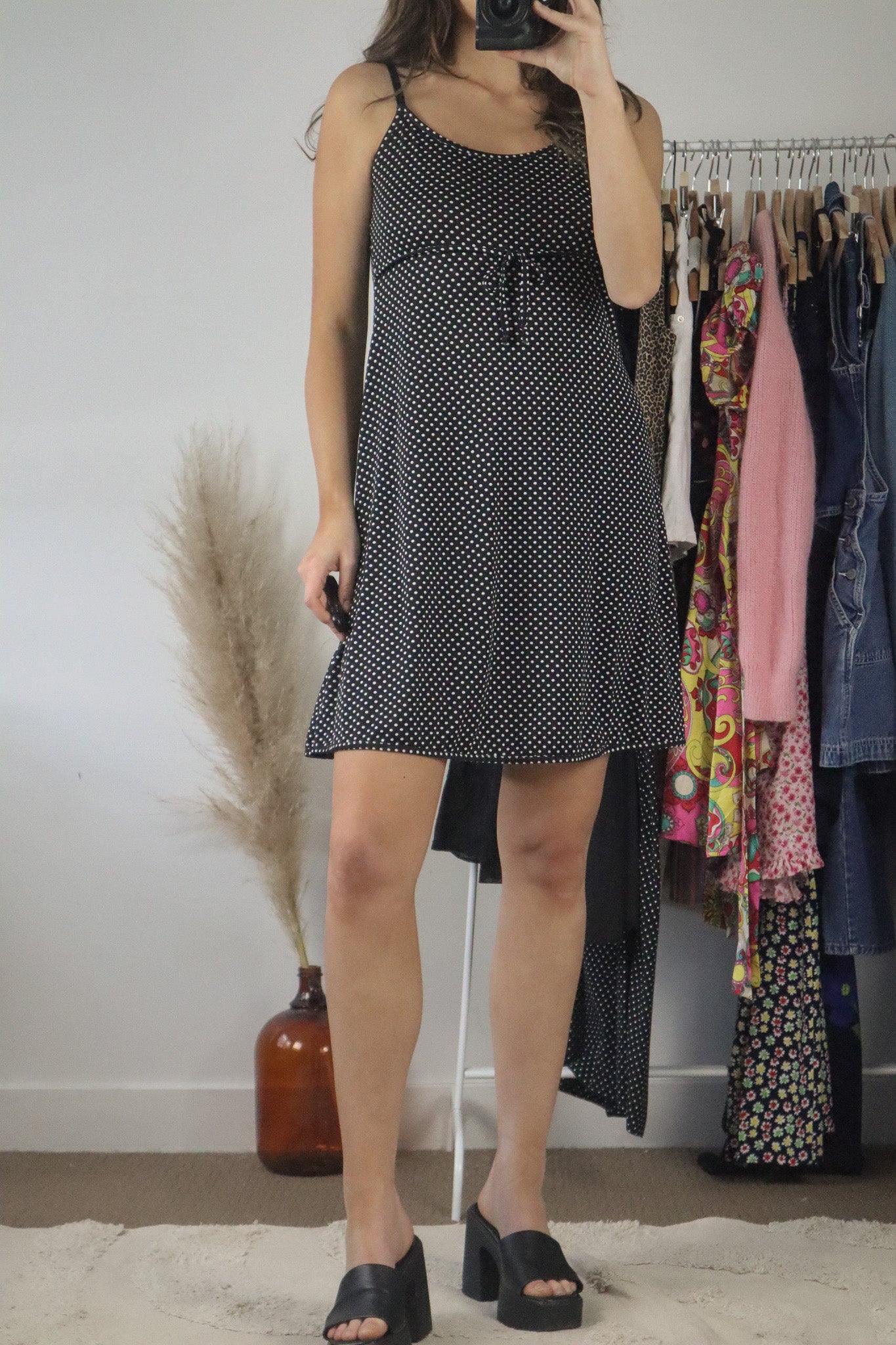 Vintage x Polka Dot Mini Dress (S)