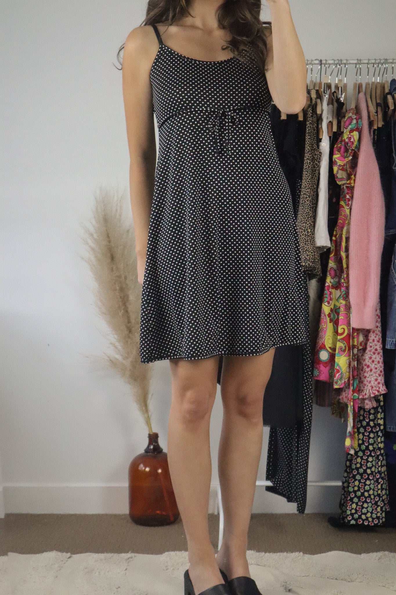 Vintage x Polka Dot Mini Dress (S)
