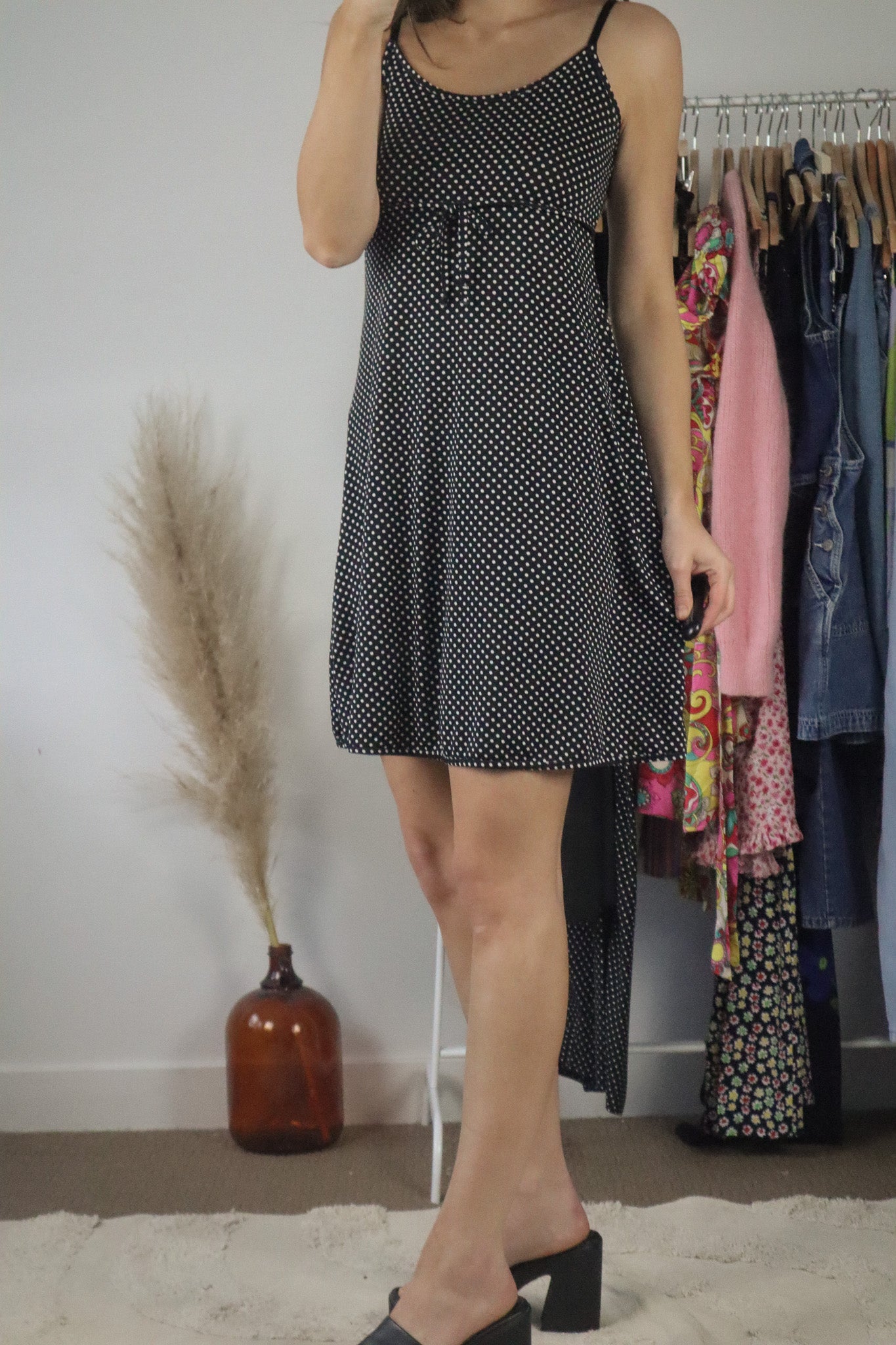 Vintage x Polka Dot Mini Dress (S)