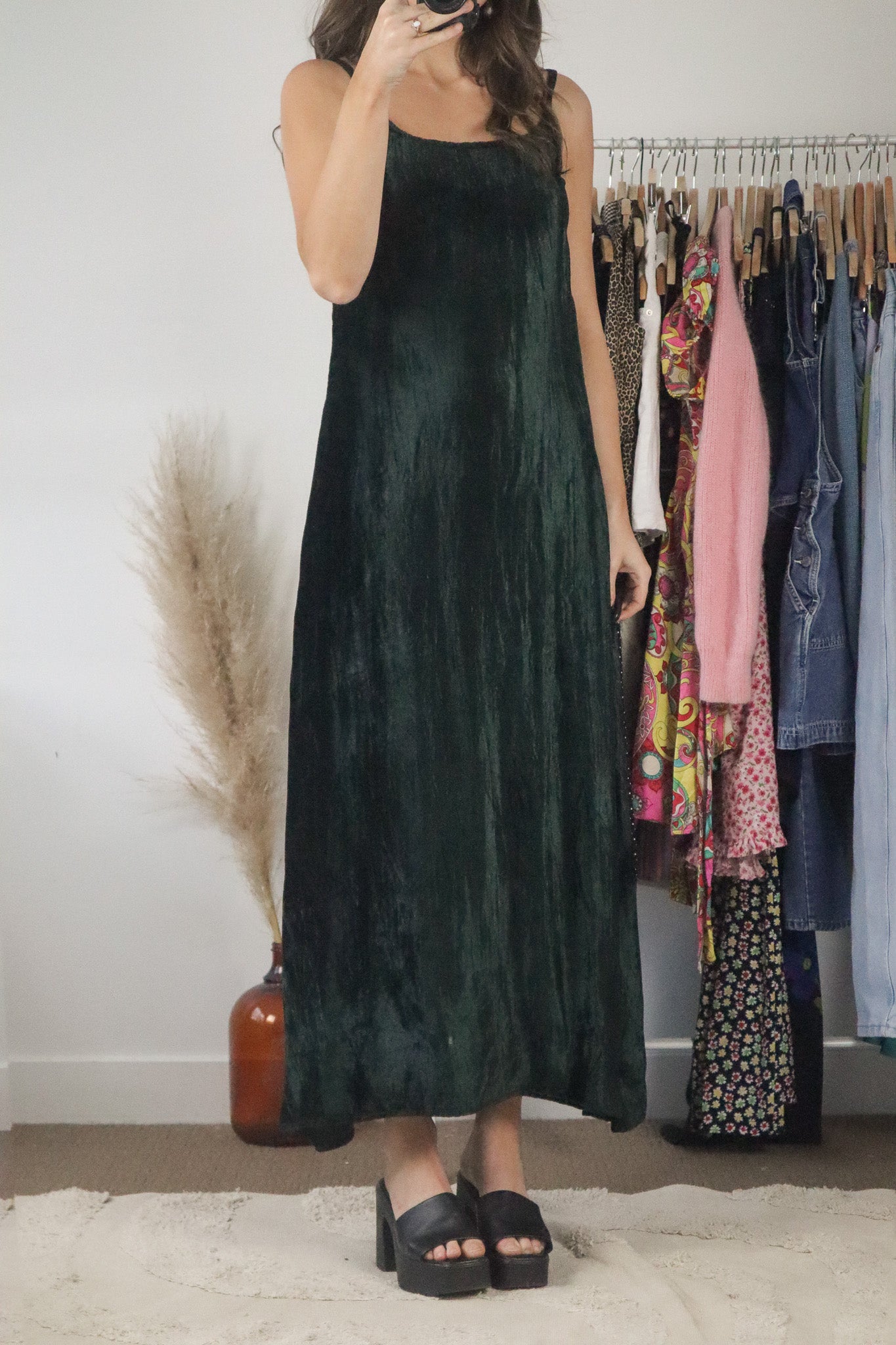 Vintage x Velvet Maxi Dress (S)