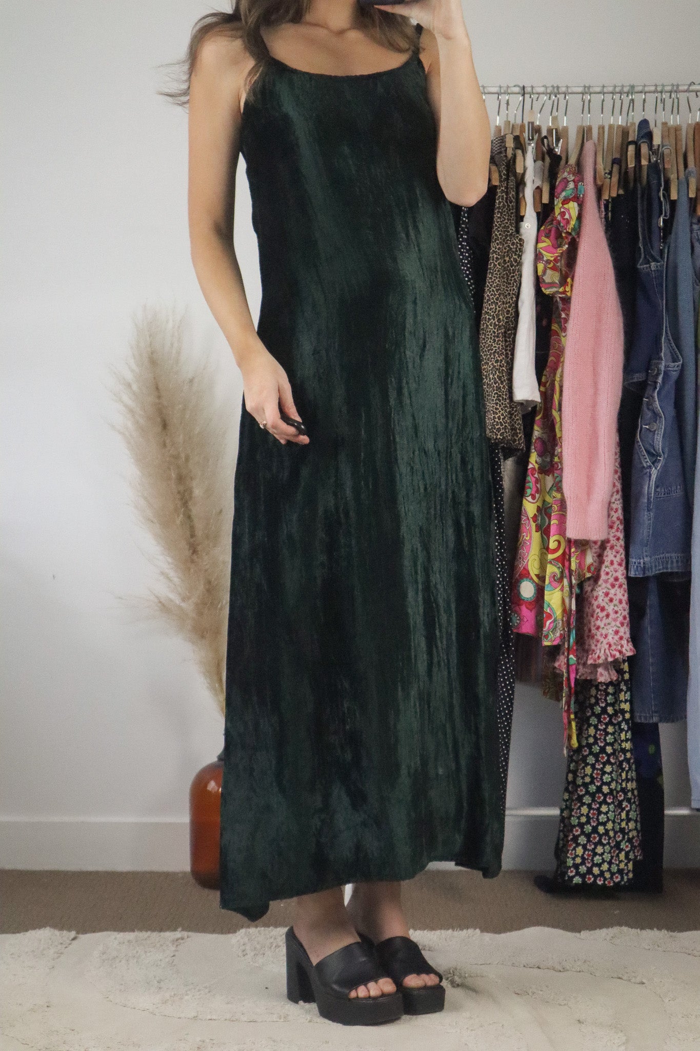 Vintage x Velvet Maxi Dress (S)