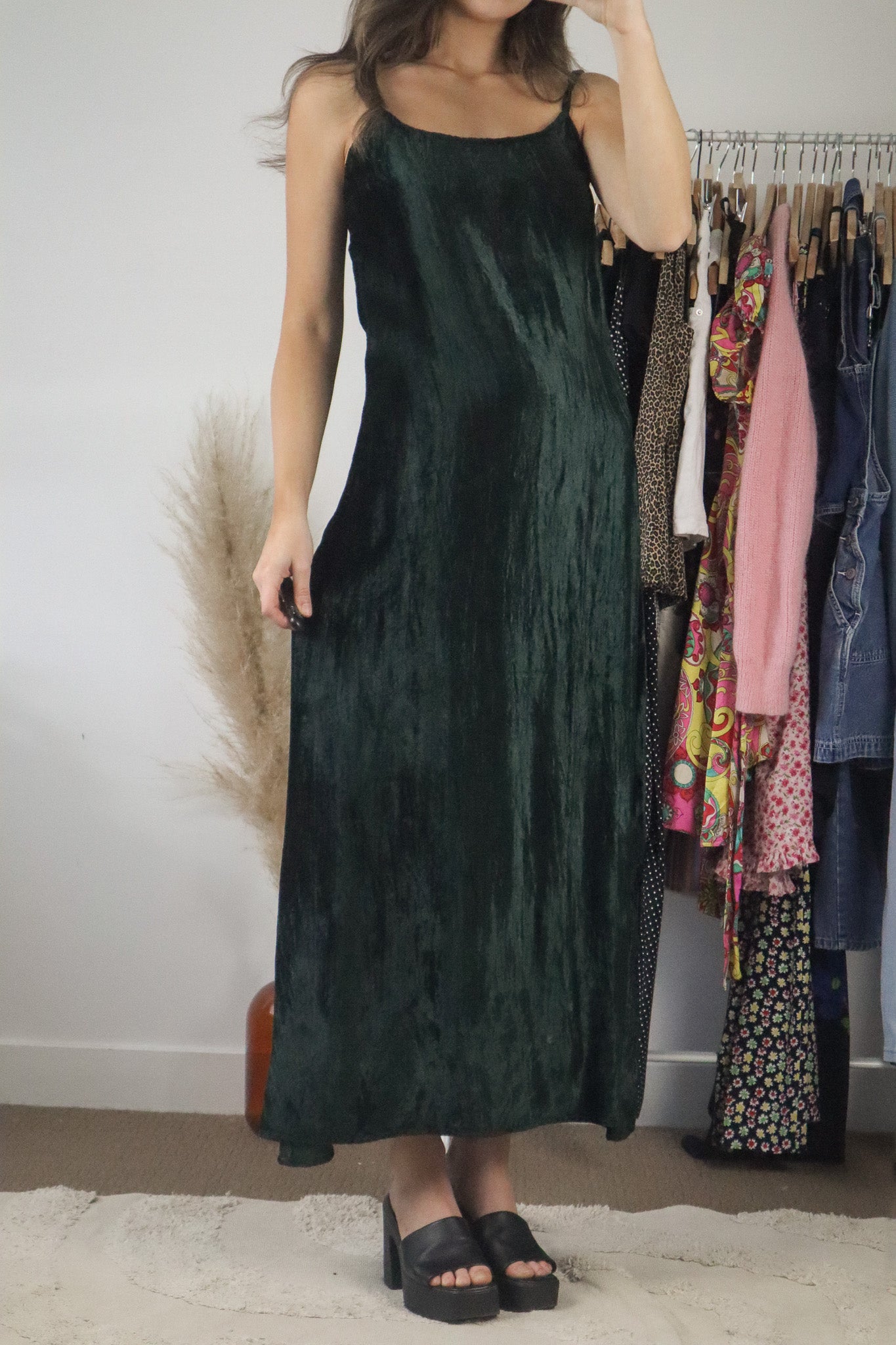 Vintage x Velvet Maxi Dress (S)
