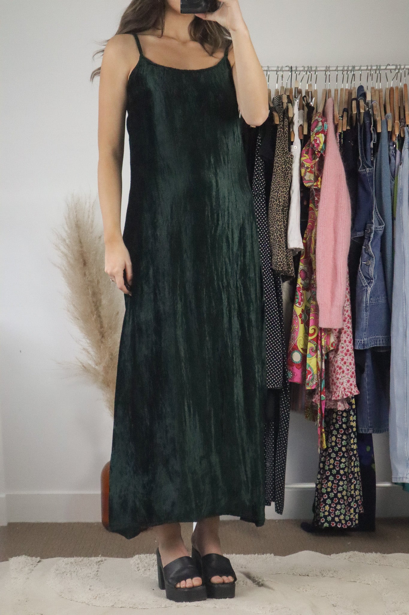 Vintage x Velvet Maxi Dress (S)