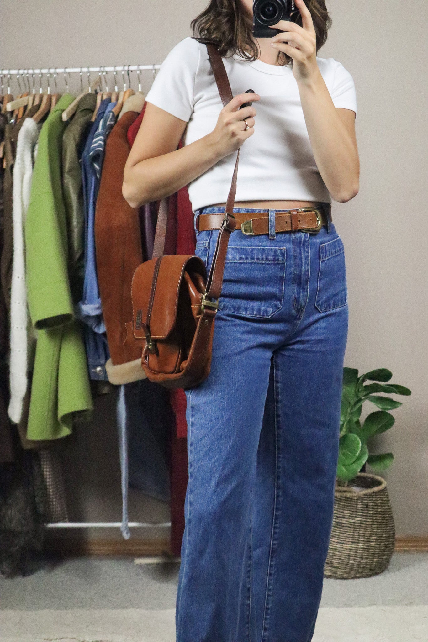Made in Italy x Vintage x Leather Messenger Bag