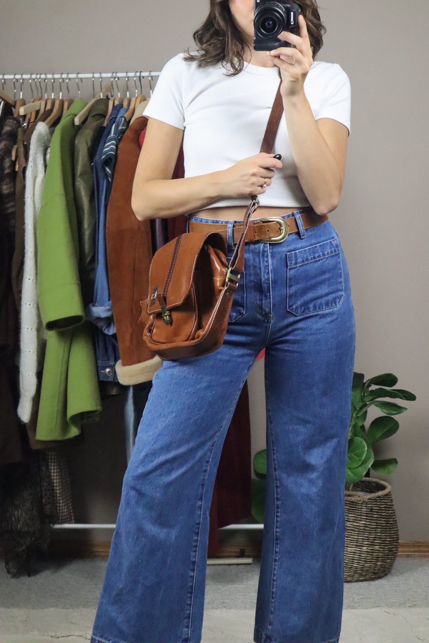 Made in Italy x Vintage x Leather Messenger Bag
