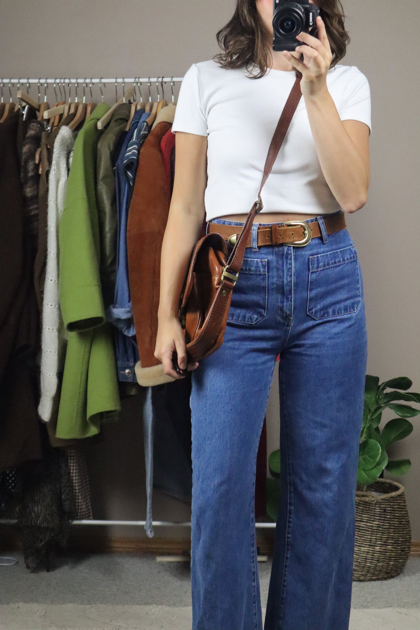 Made in Italy x Vintage x Leather Messenger Bag
