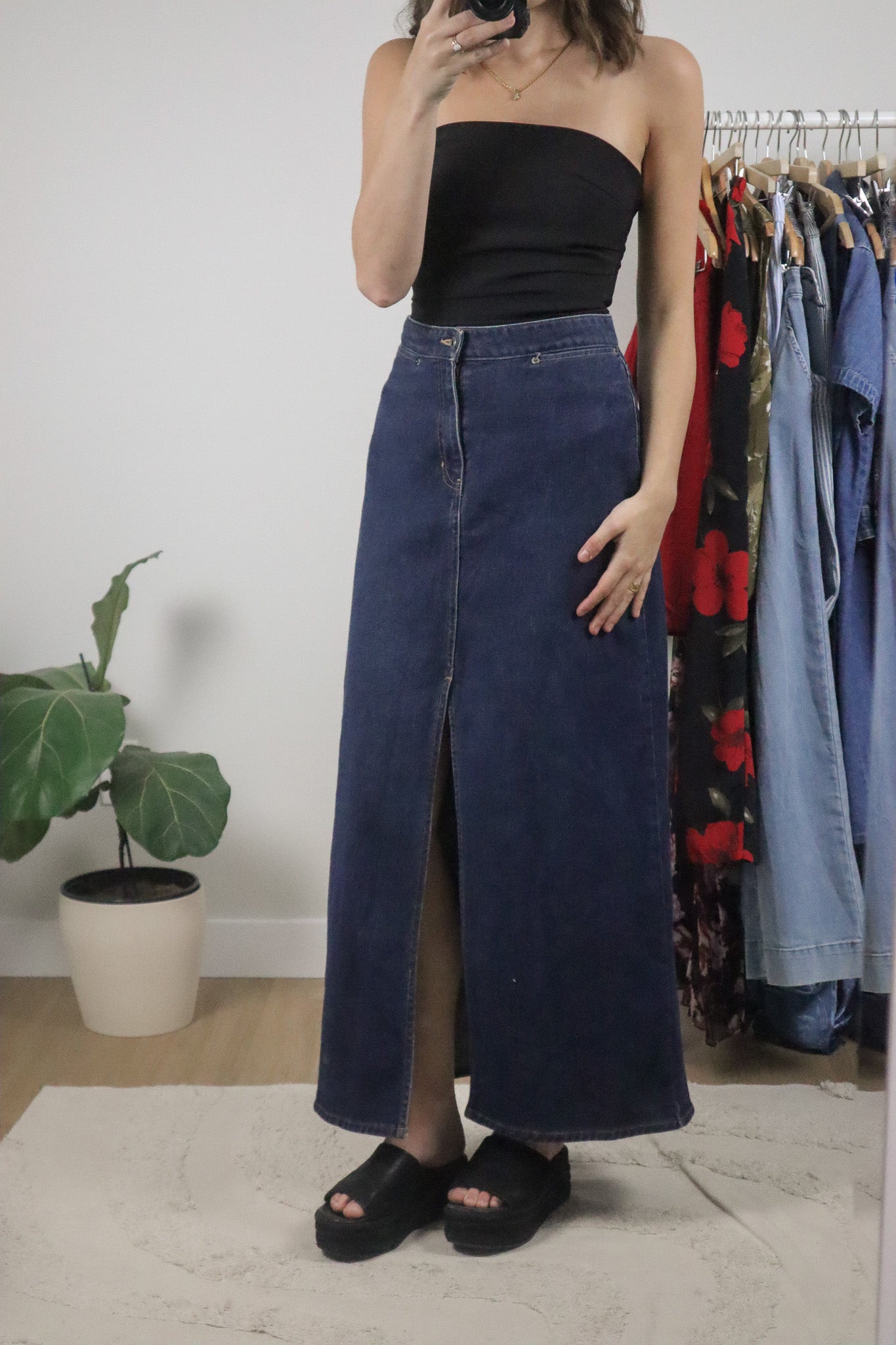 Vintage x 2000 Gap x Denim Maxi Skirt (10)